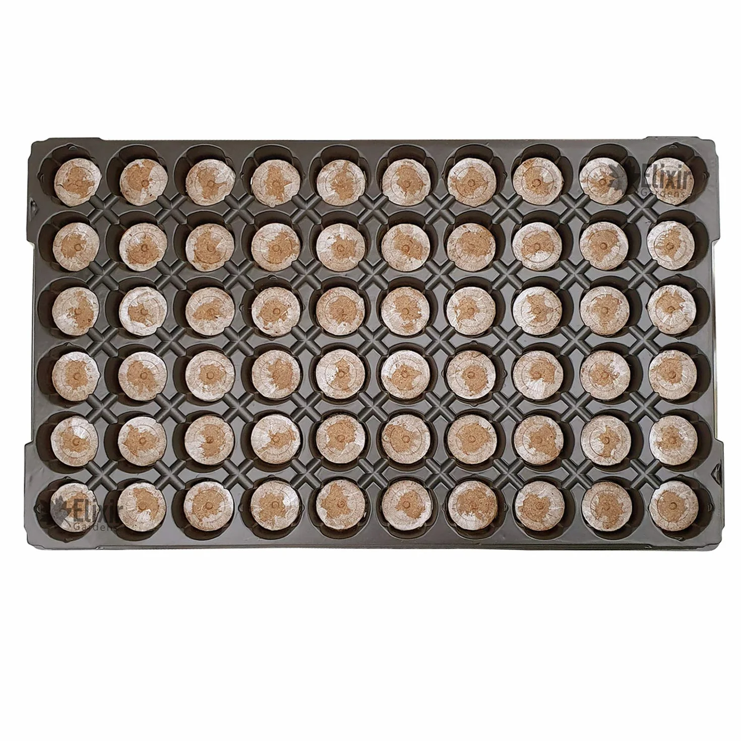 Plaque Plateau à semis avec Pastilles Jiffy 7-60 Alvéoles 53x31cm