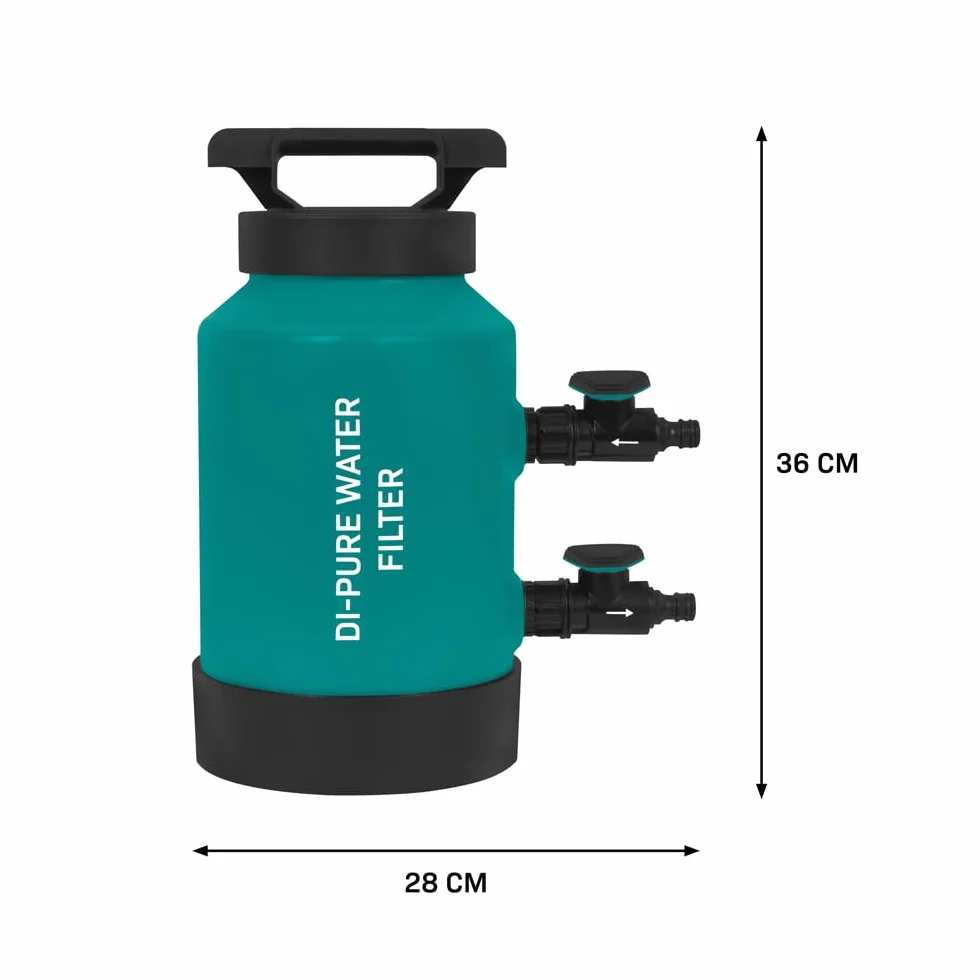 VONROC Kit de Filtre à Eau Pure avec Tuyau 20 m, Résine 4,5L, Compteur TDS