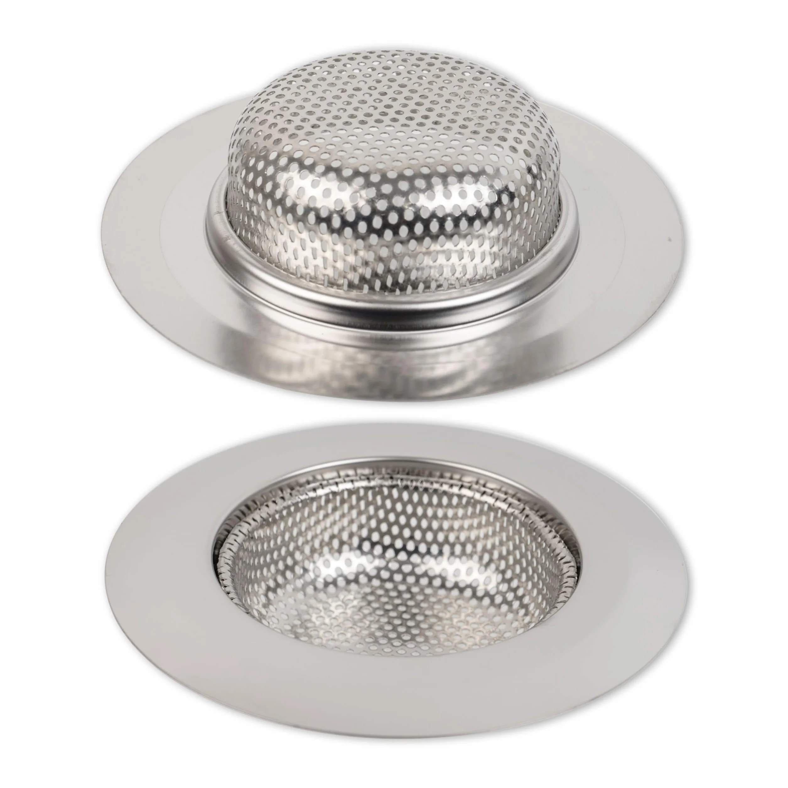 Crépine de vidange, Jeu de 3, Ø 90 mm, Convient aux drains de Ø intérieur 57 mm, dépasse de 20 mm de Profondeur dans Le Bec, crépine d'évier avec Ajustement optimisé, idéale pour Evier, Baignoire