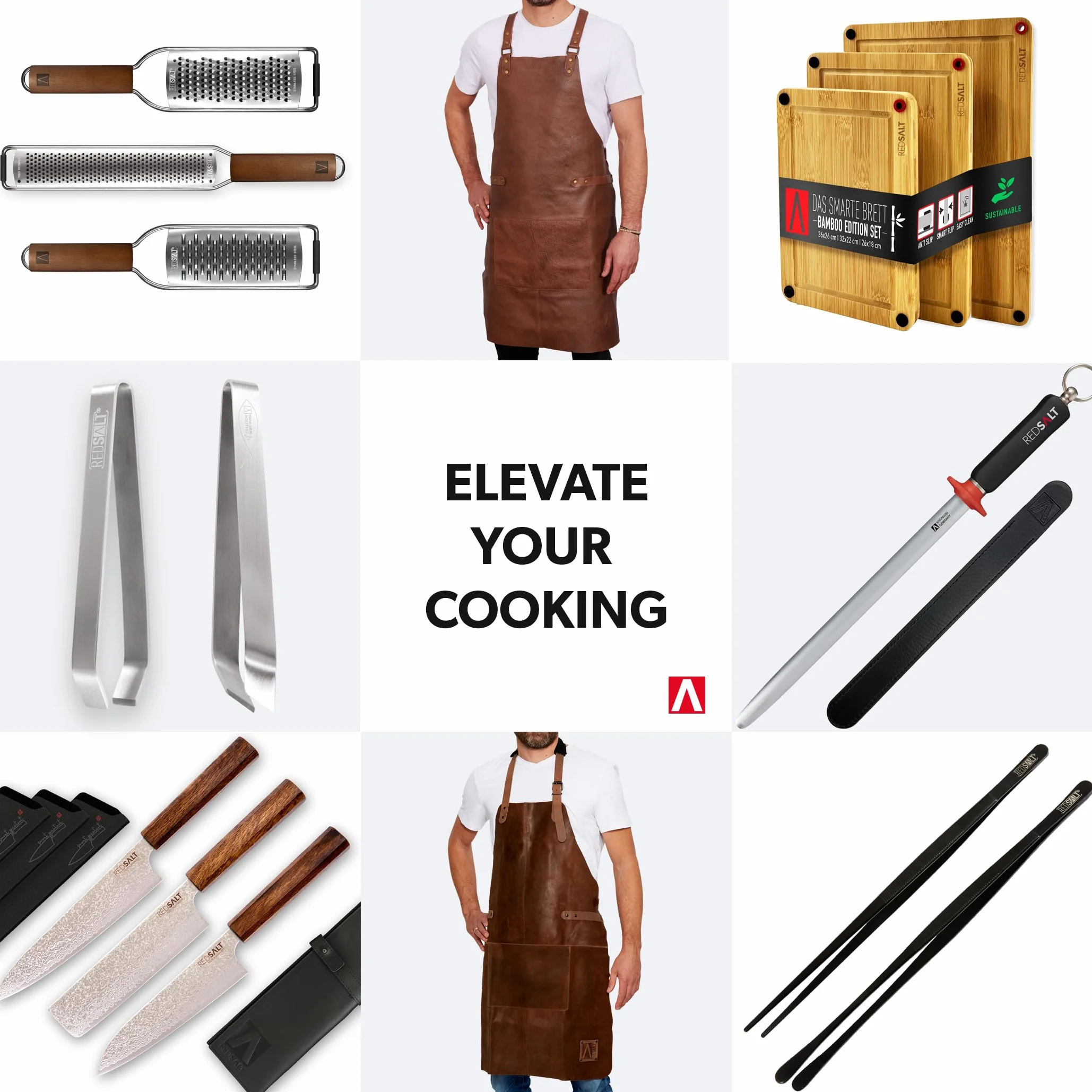 Tablier cuir de buffle souple suede barbecue 84x62cm accessoires cuisine exterieur serveur barman cadeau homme