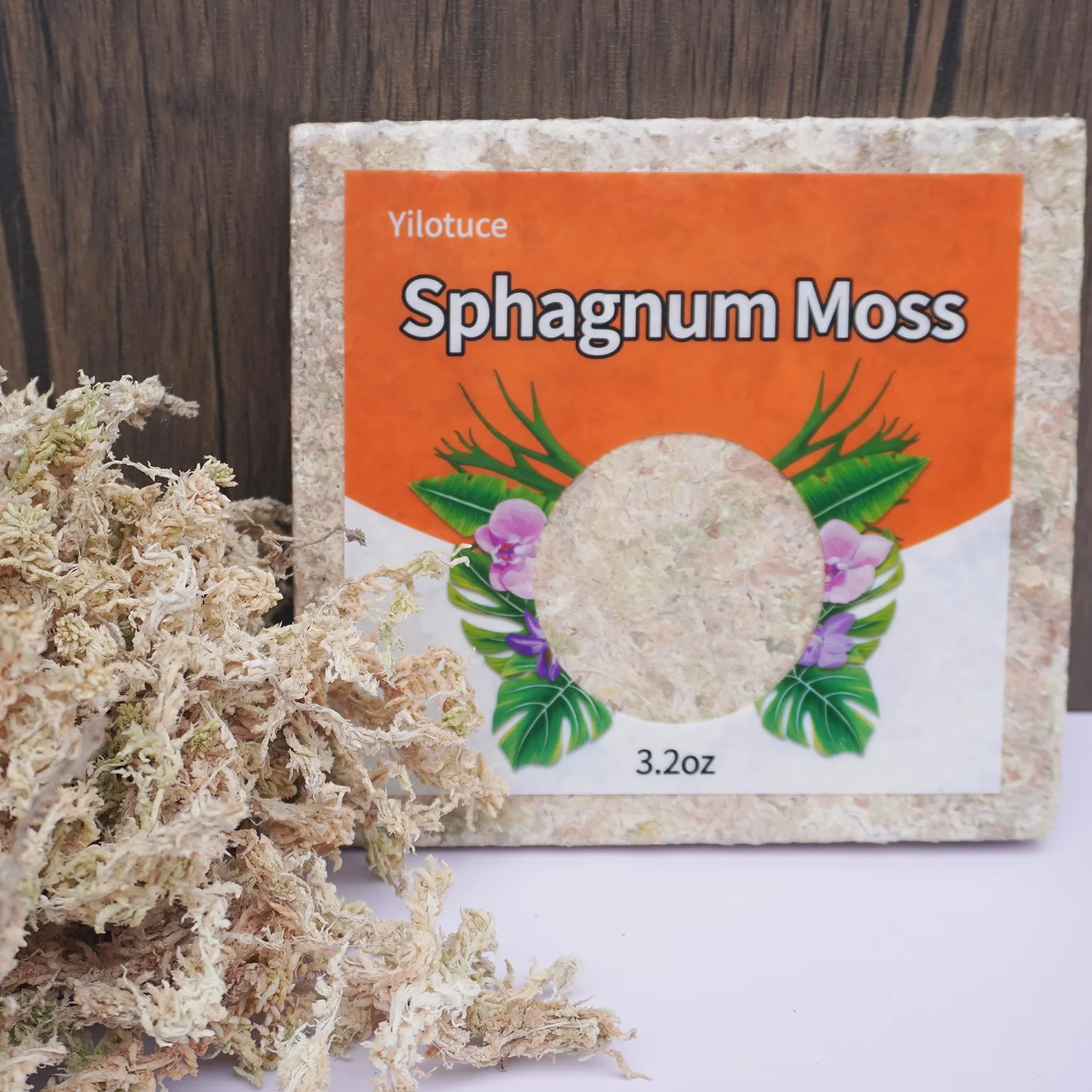 Sphaigne 90g Substrat pour Orchidées Terreau Plante Intérieur