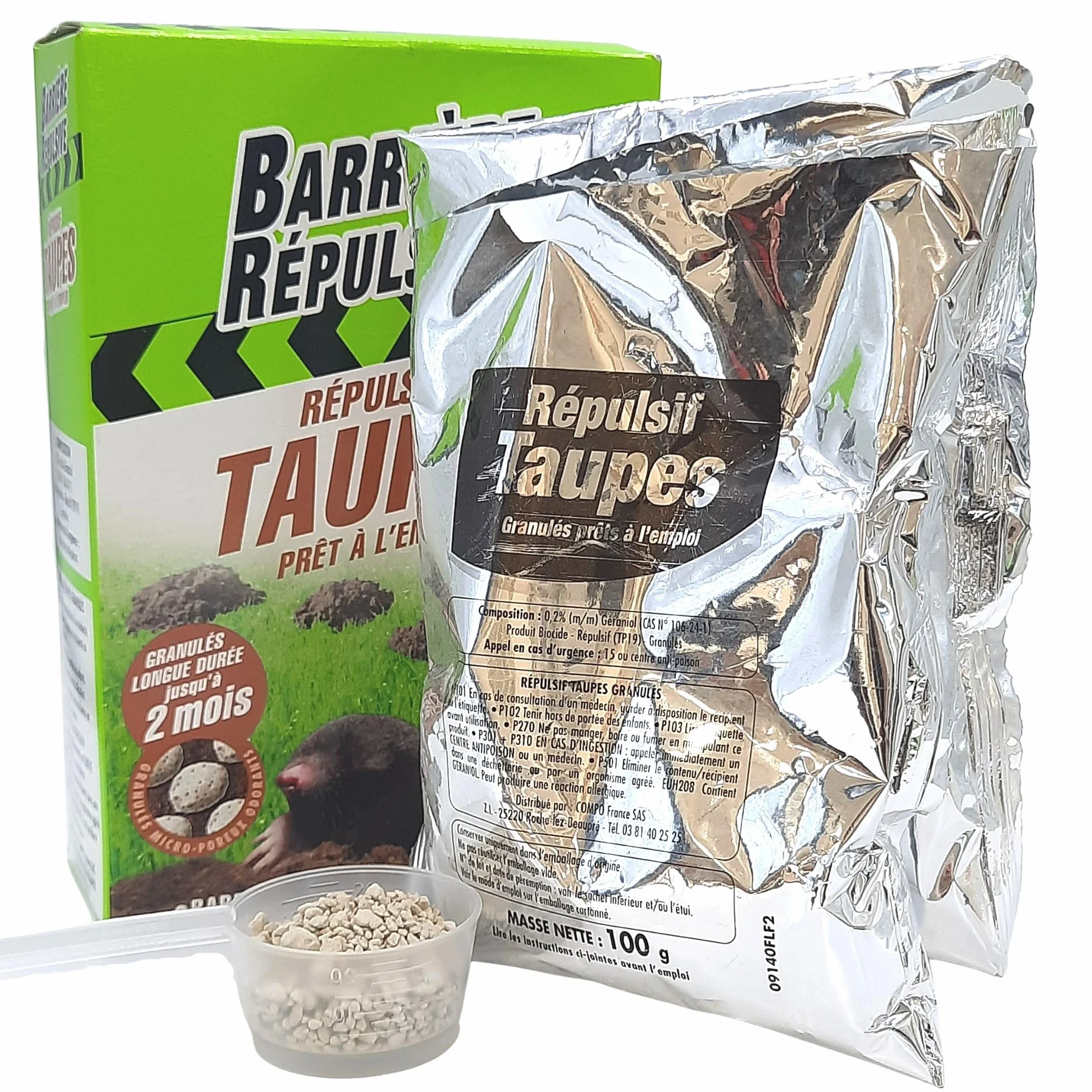Répulsif Taupes 200 g Protection 2 mois
