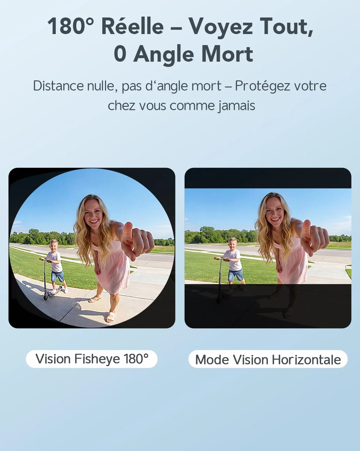 XTU 2K HD Sonnette sans Fil Exterieur Etanche, Sonnette sans Fil avec Camera Vue Complète 180°, Détection Humaine PIR, Audio Bidirectionnel, Uniquement 2,4G WiFi, Stockage Carte SD