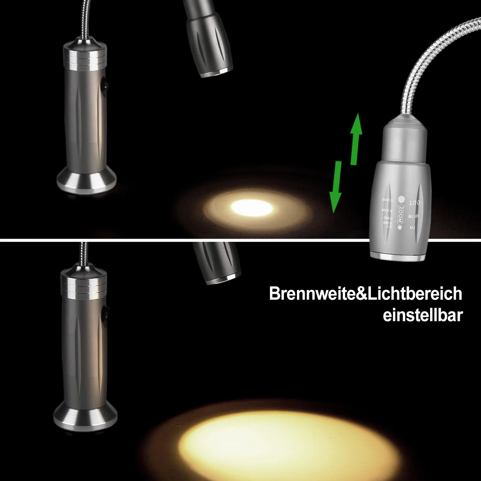 Lot de 2 lampes LED magnétiques barbecue - Rotation 360° extérieur