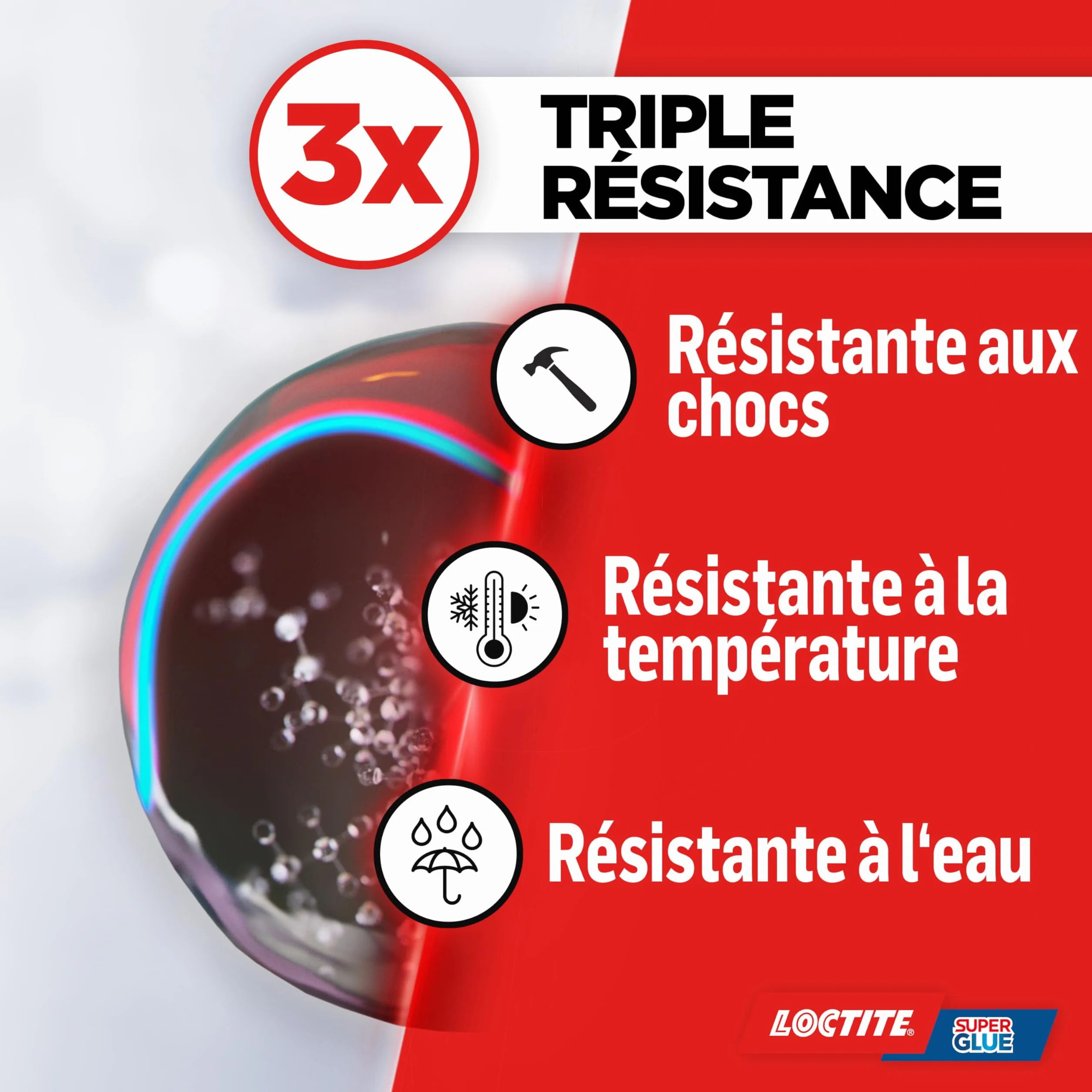 Loctite - Super Glue-3 XXL (1 flacon de 20 g) – Colle forte grand format pour usages fréquents – Colle liquide à séchage immédiat – Solution adhésive transparente multi-matériaux