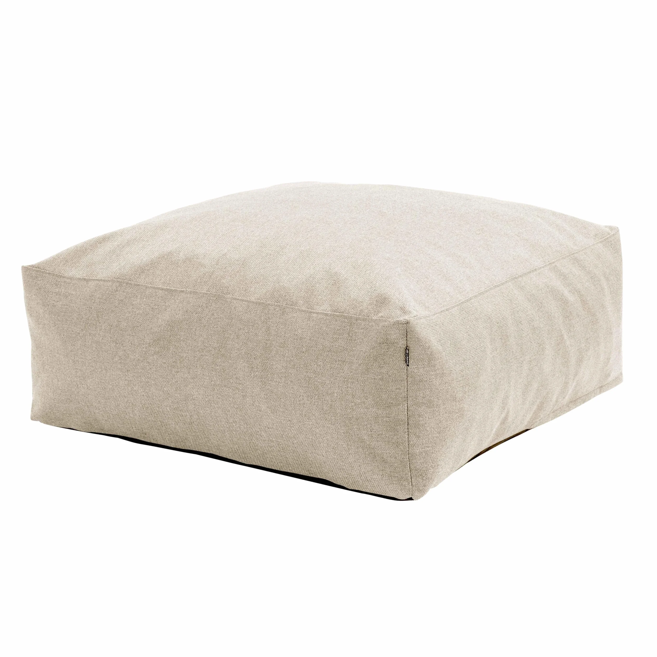 Oviala Pouf de Jardin Beige Canapé Modulable