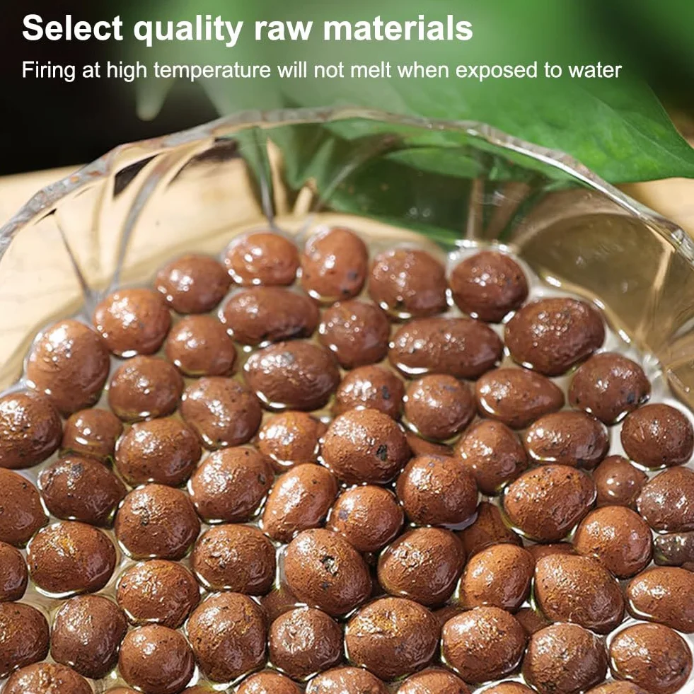 Billes d'argile expansée 5-10 mm 1L pour plantes en pot, drainage et hydroponie