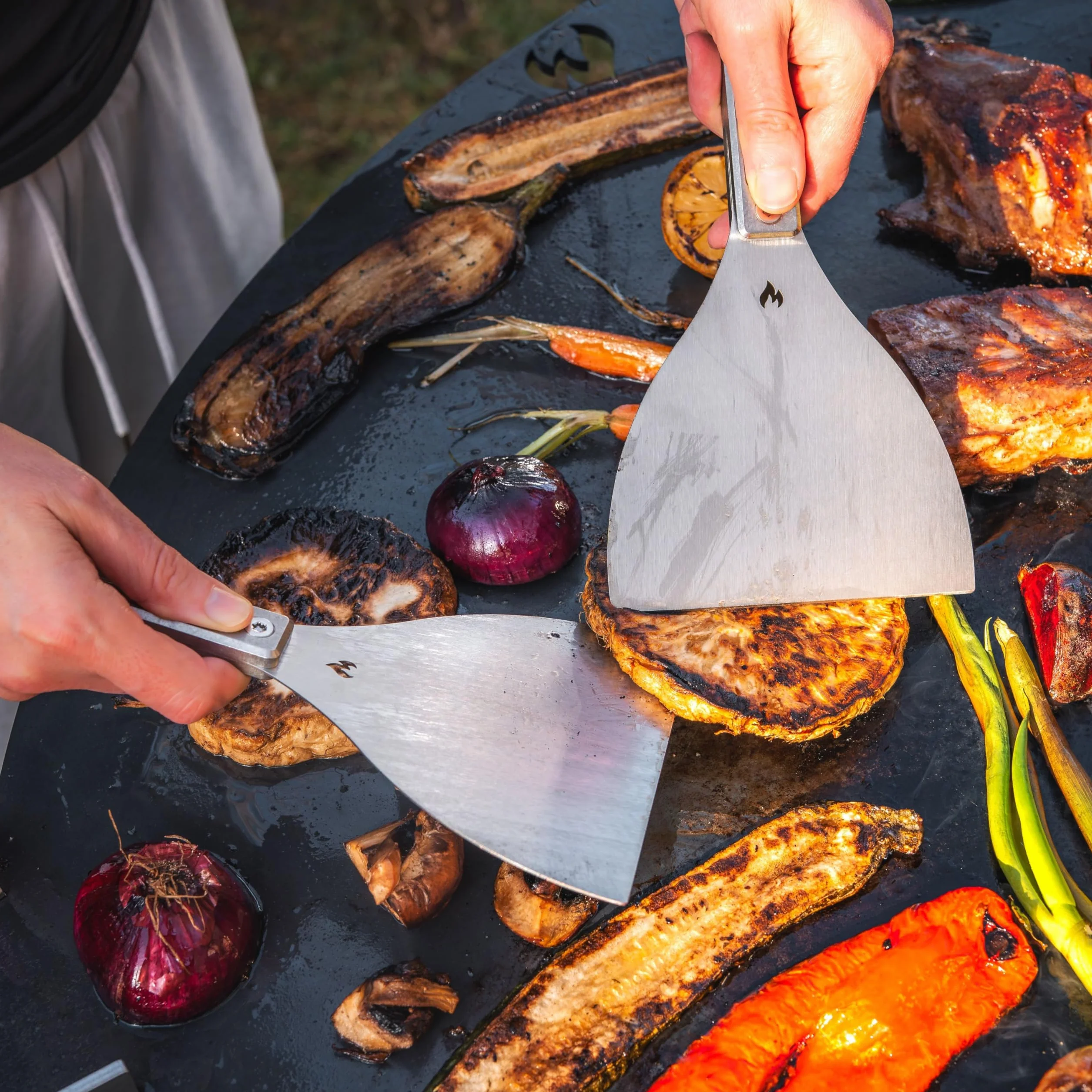 Spatule pour plaque de cuisson et plancha - Spatule ultime pour grillades