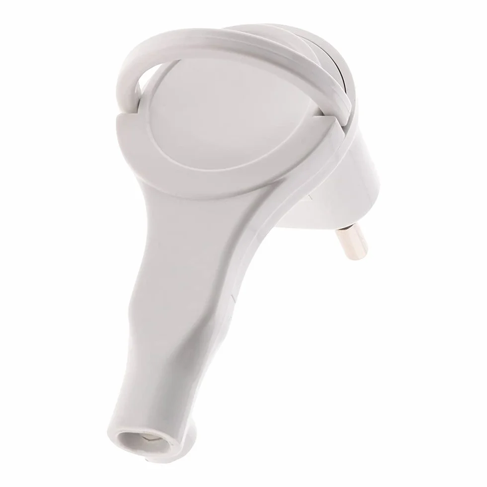Zenitech Fiche mâle 2P 6A extraplate blanc