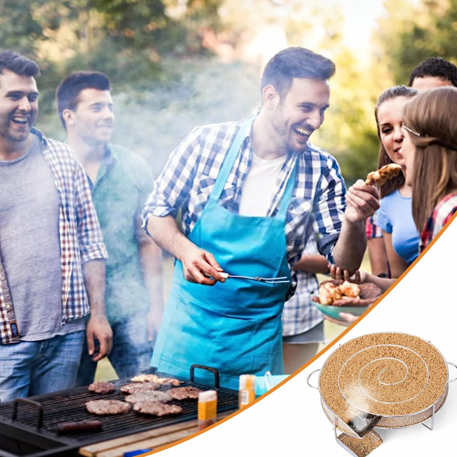 Générateur de fumée froide en acier inoxydable pour fumoir viande et poissons, serpentin fumoir à froid pour barbecue