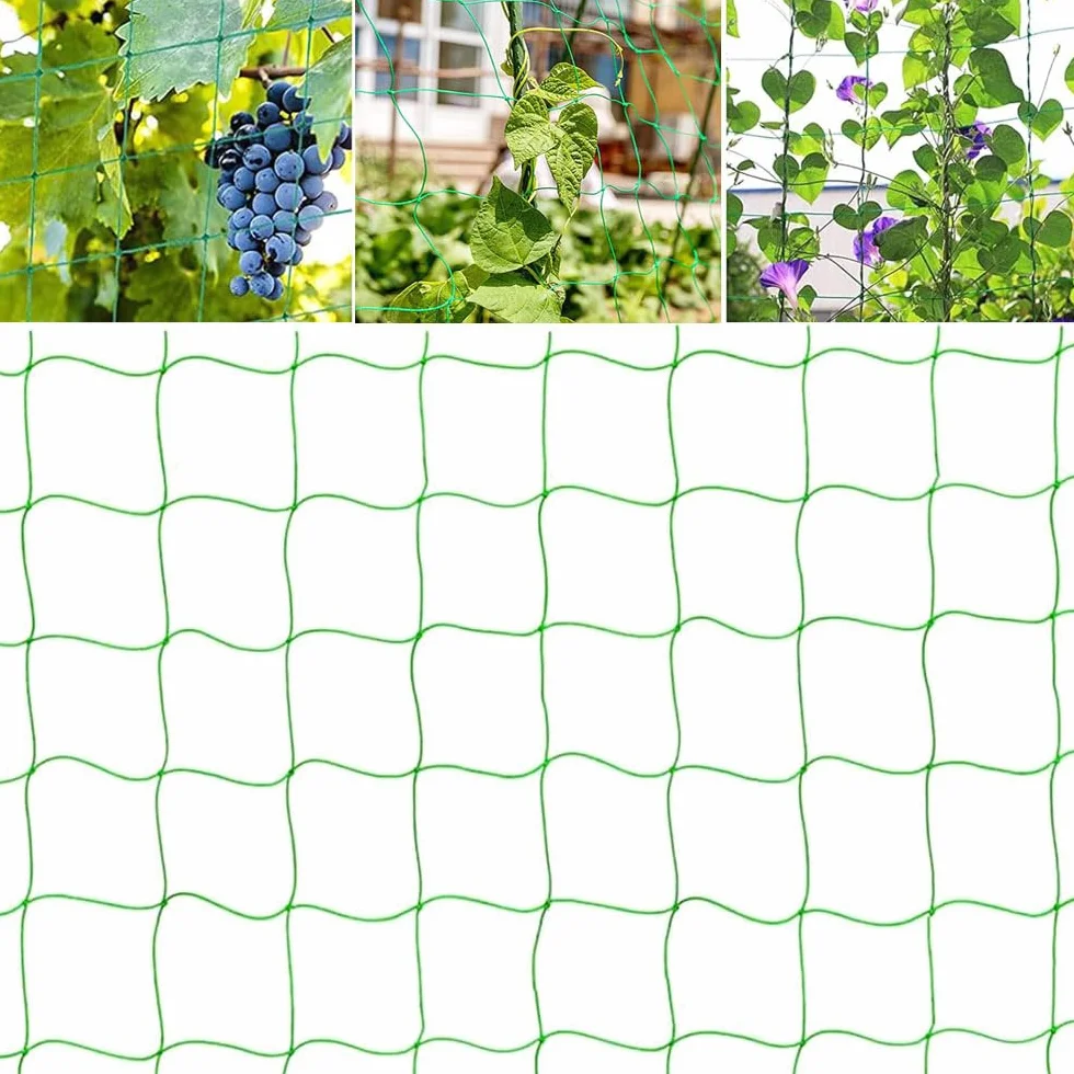 LATRAT Filet pour Plante Grimpantes 1.8m*3.6m Treillis Jardin Exterieur Vert