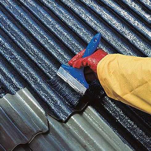 Watco Répar'toit peinture d'étanchéité toiture à base de caoutchouc, stoppe les fuites, Noir (5kg)