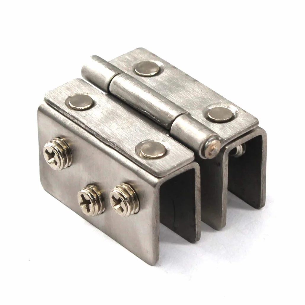 Kit de charnière de porte en verre en alliage de zinc Douche Charnière porte en verre Clamp Clip