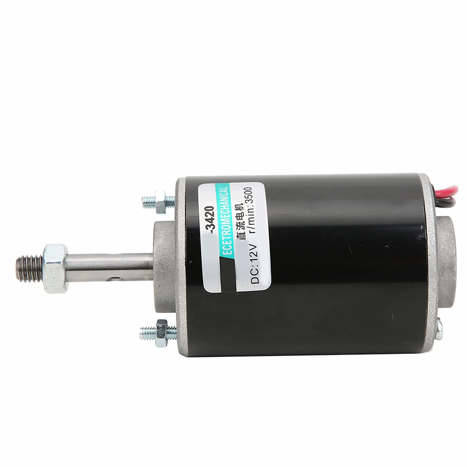 Moteur Générateur 12V 24V Moteur à Courant Continu 200W Moteur à Courant Continu à Aimant Permanent Haute Vitesse à Faible Bruit Cw Ccw Mini Moteurs électriques Brossés 30W (12V3500 tr/min)