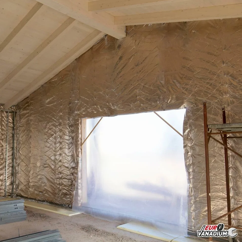 Isolant multicouche mince 27 épaisseurs : Isolation thermique et phonique pour tous les projets - 15 m² - Gris