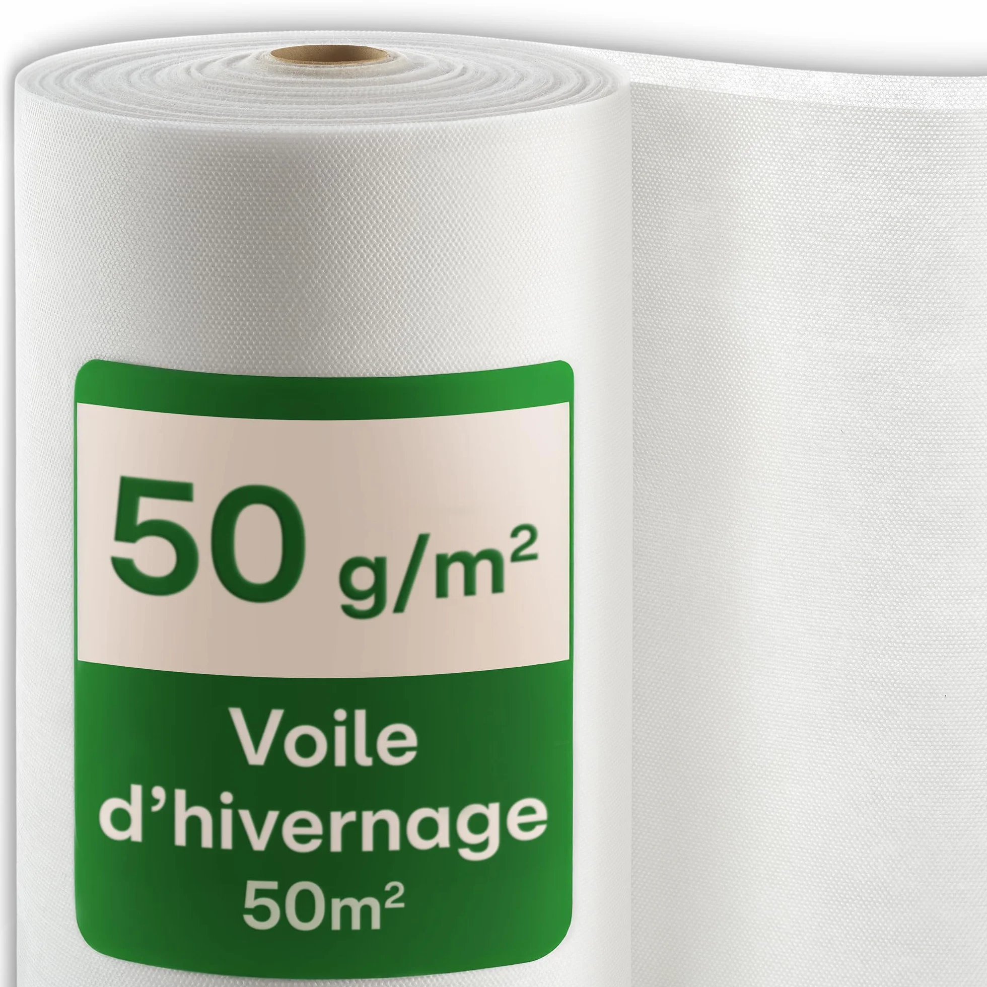 Praknu Voile d’Hivernage en Rouleau pour Plantes Extérieures 50g/m² – 50m × 1m – Protection Contre le Gel et UV