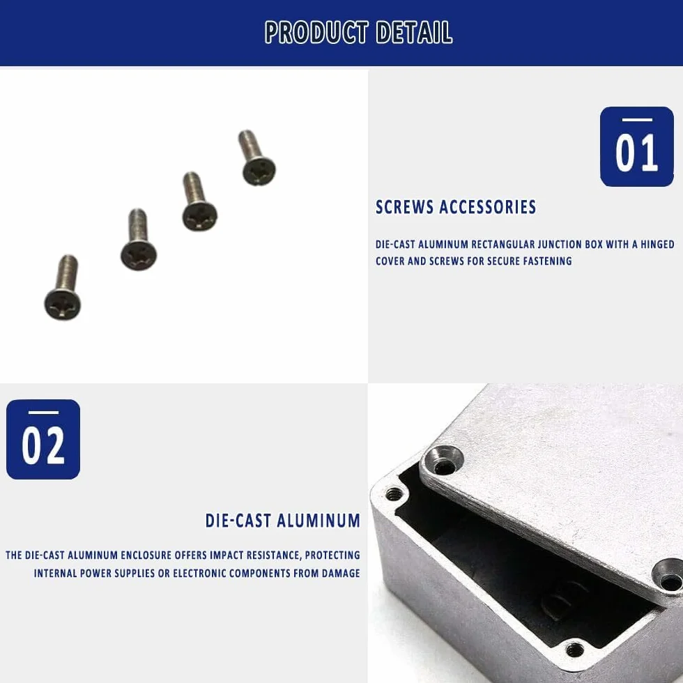 SUPERTOOL Boîtier en aluminium moulé sous pression pour boîtier externe - 1 pièce - 188 x 119 x 37,5 mm