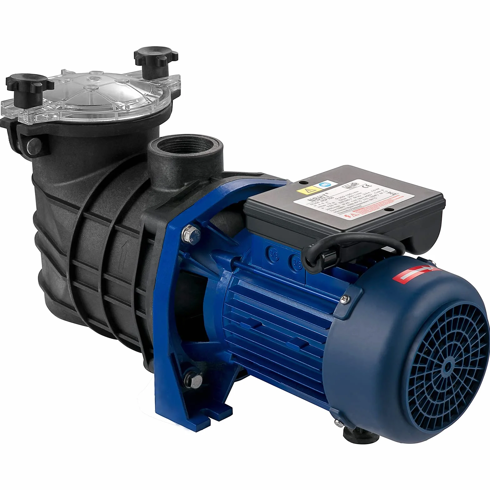 VEVOR Pompe Piscine Filtration 15000 L/h 1 HP Circulation Eau Panier Filtre Amovible 750W