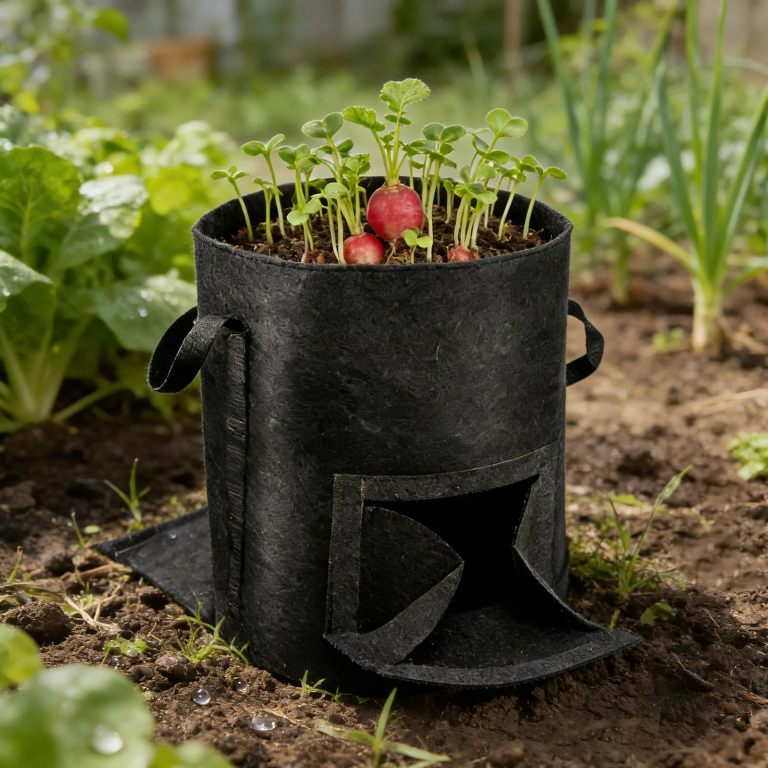 Sac de culture de pommes de terre en tissu non tissé pour taro, tomates, oignons