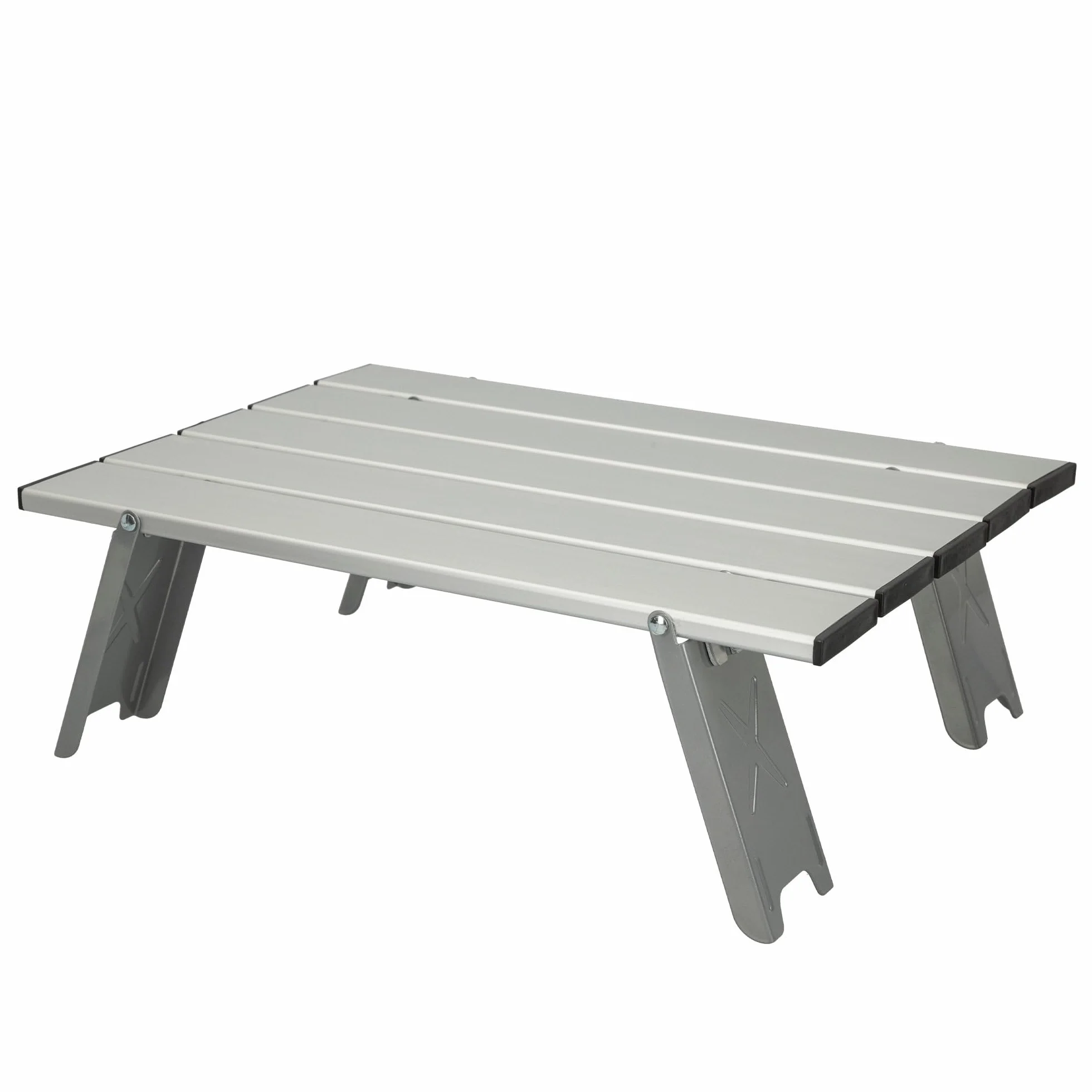 Aktive Table d'appoint Pliable de Camping Argenté