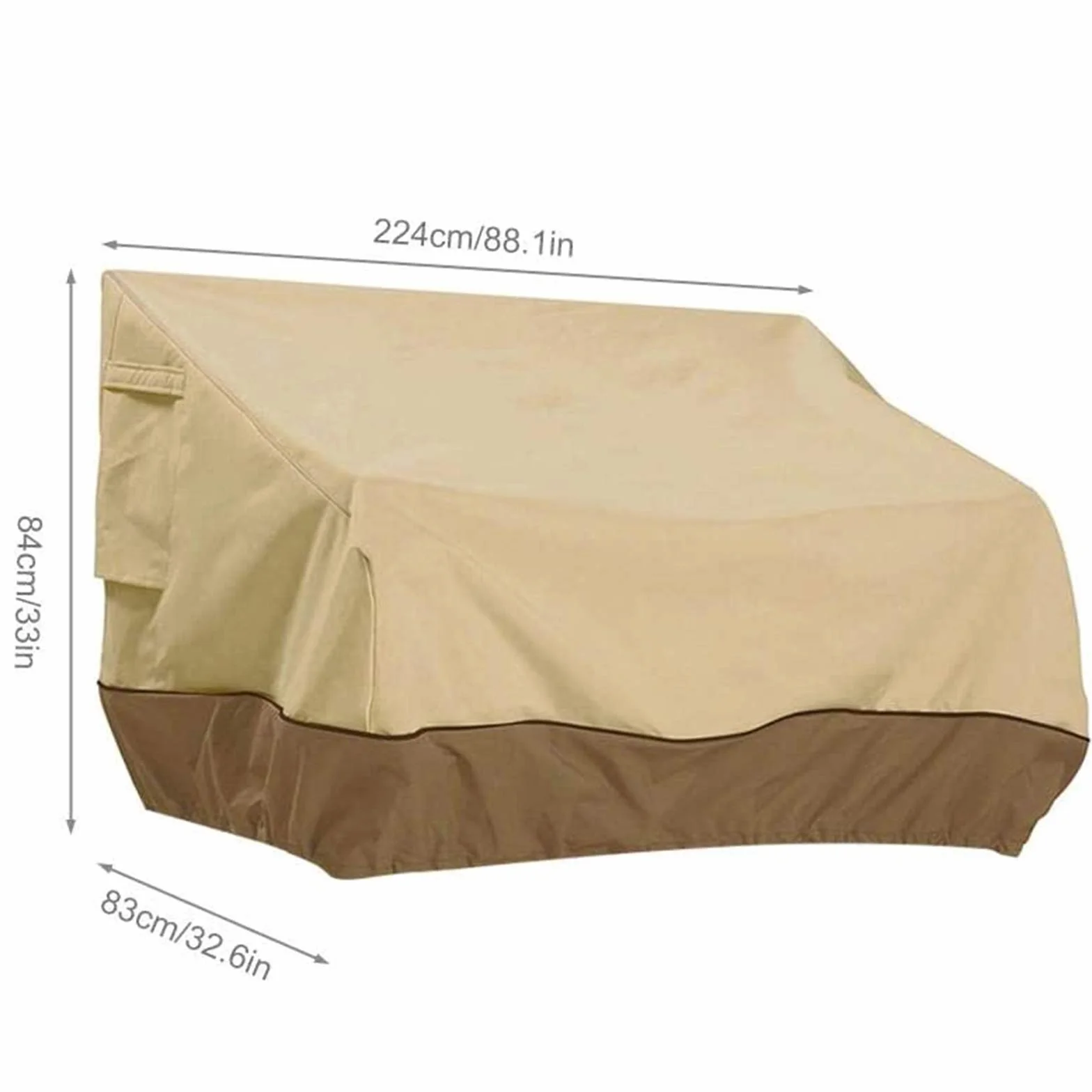 Housse de Canapé Extérieure imperméable Anti UV 223 x 83 x 84 cm