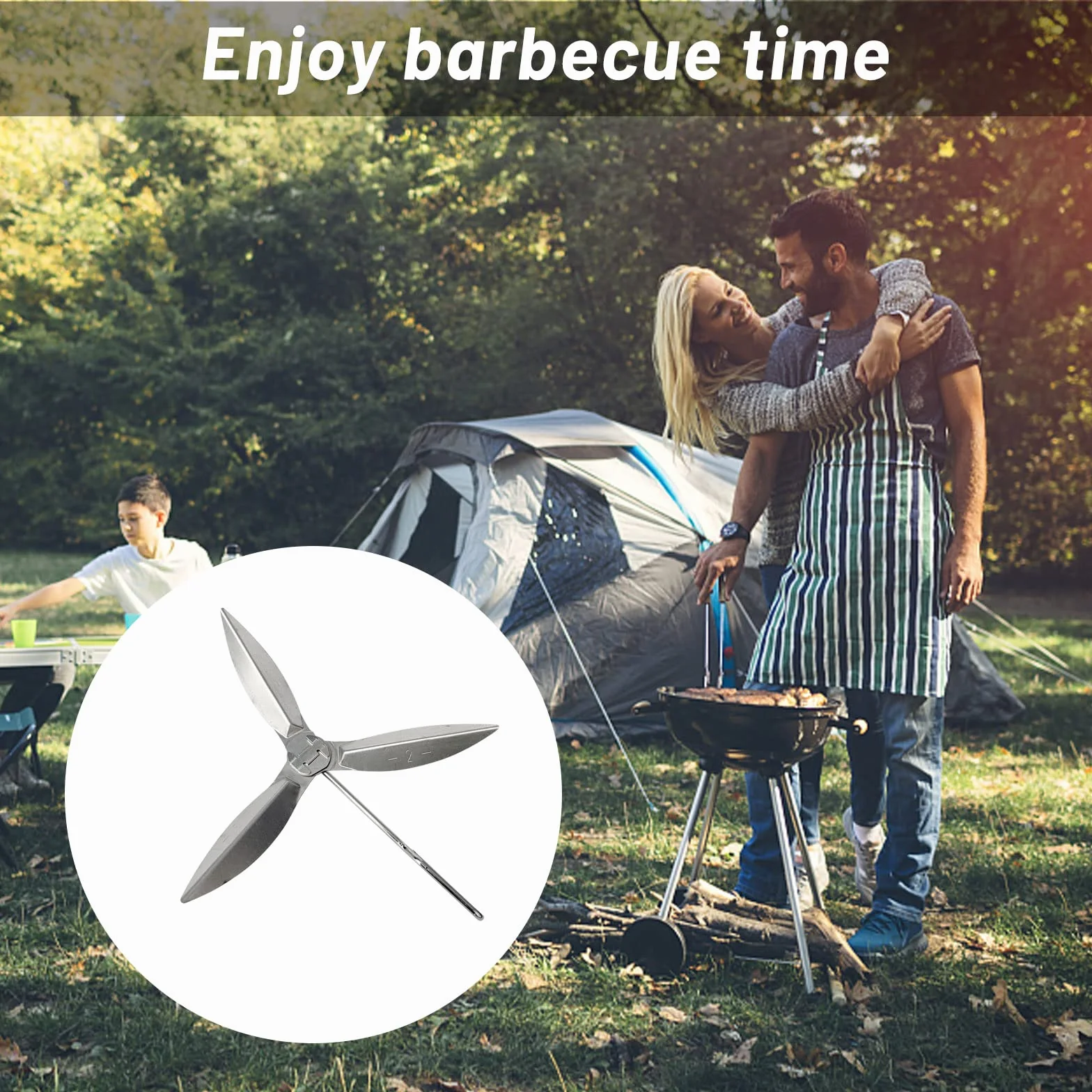 Lot de 2 Systèmes de Nettoyage One Touch 47cm pour Barbecues à Charbon