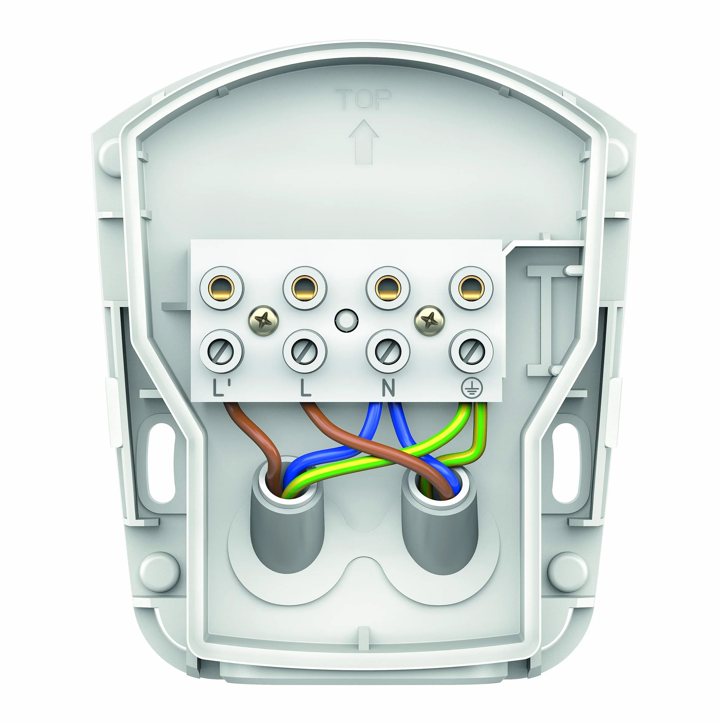 Theben 1010505 theLuxa S180 WH - Détecteur de Mouvement (PIR) - pour l'extérieur - Couverture Angulaire 180° - Blanc