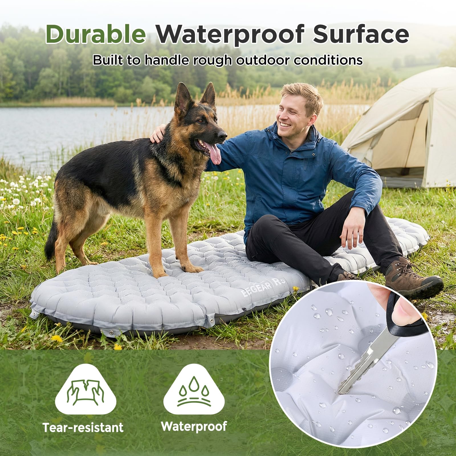 Ultralight 4-Inch Insulated All-Season Sleeping Pad