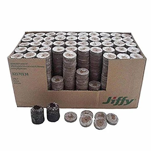 Jiffy 7 tourbe Granulés de graines de croissance Lot de 1000 41 mm