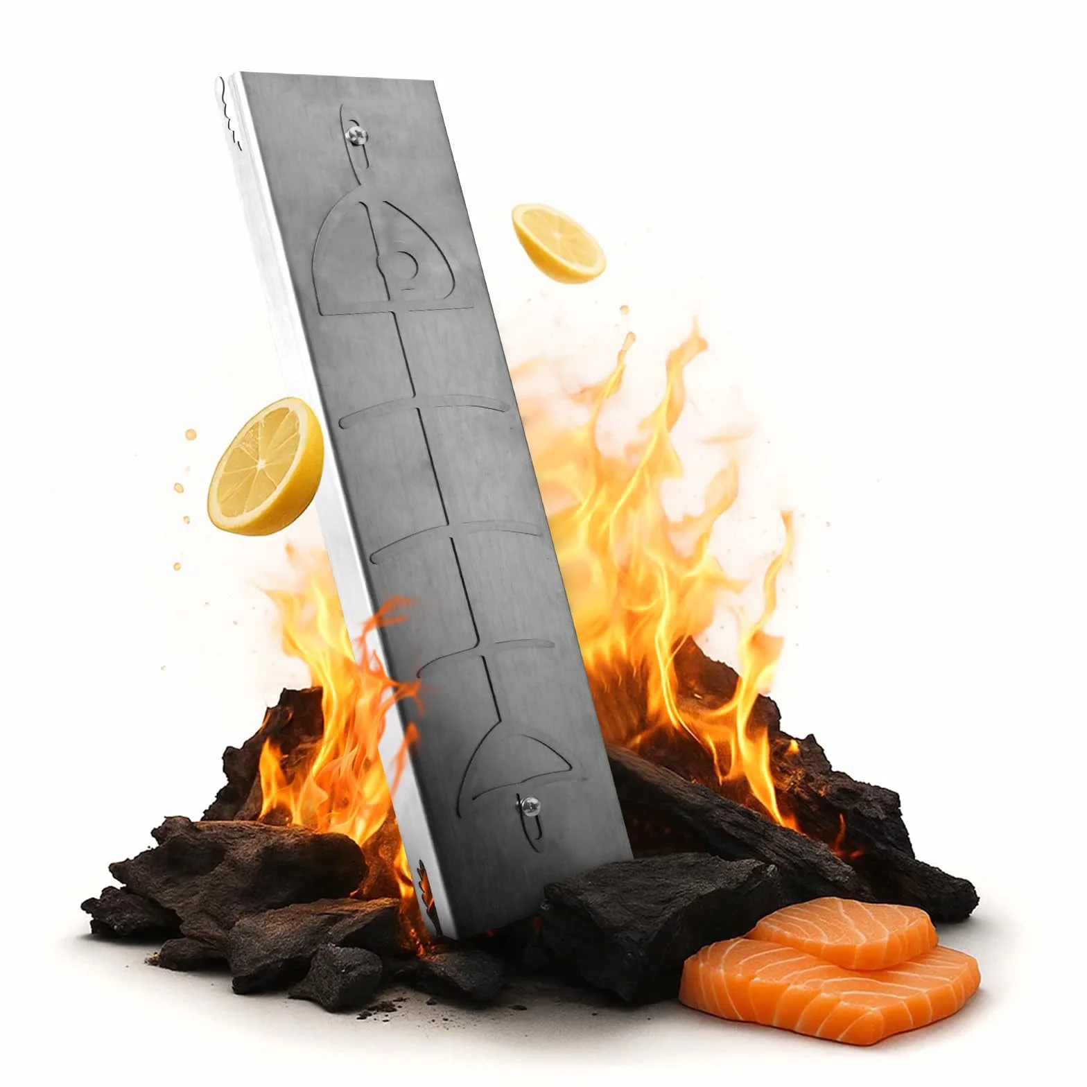 Planche à saumon flammé