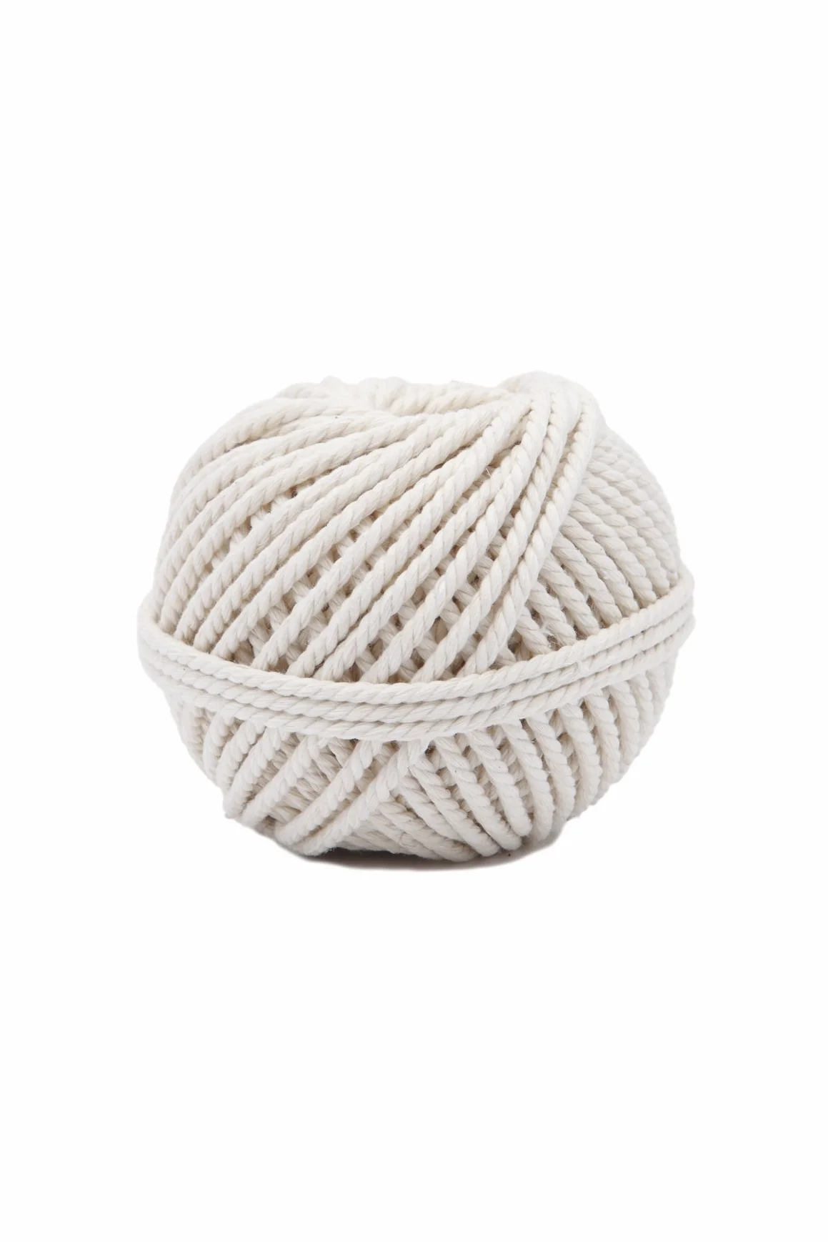 Ficelle coton torsadée Ø 2mm ±40m, Coloris Ecru, Idéal pour macralé, bricolage, jardinage