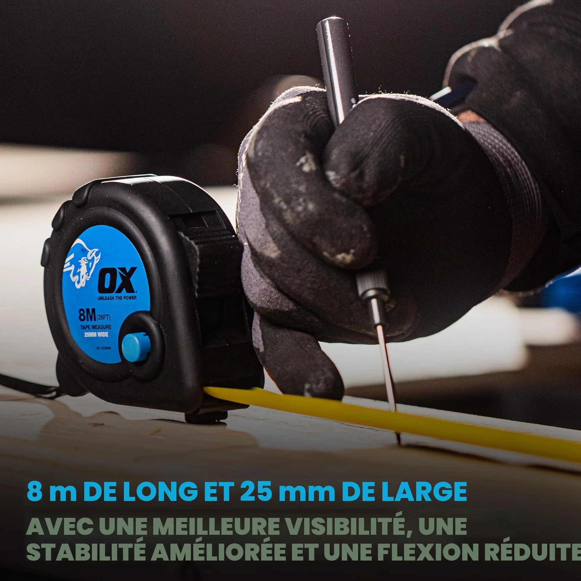 8M Tape Measure Metric Only