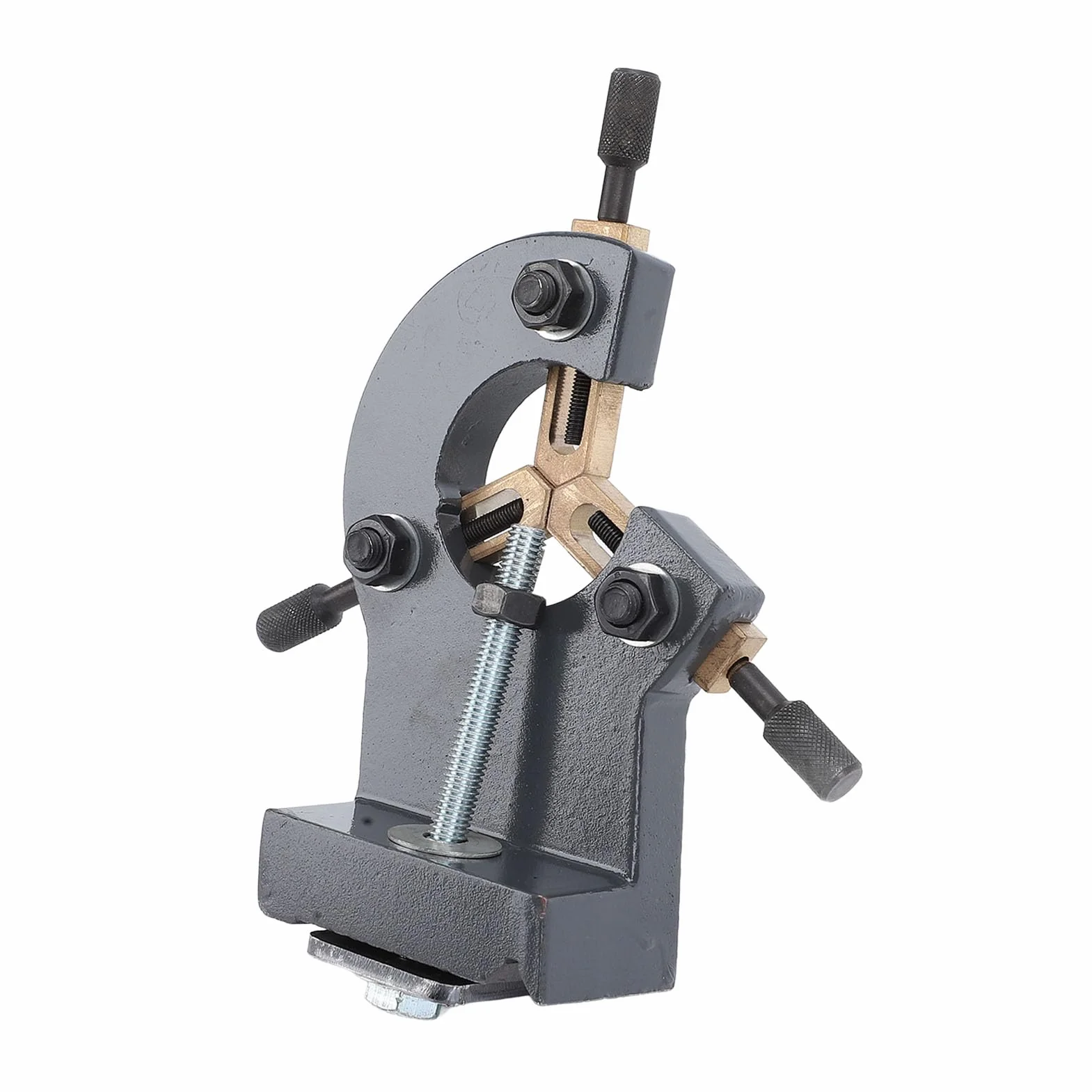 Mini lunette de tours, lunette de tournage sur bois, lunette de tours à bois, stabilisateur de tours en métal fixe pour 0618 CJ18 CJ0618A 7x12 7x14 0618‑3B, support central de