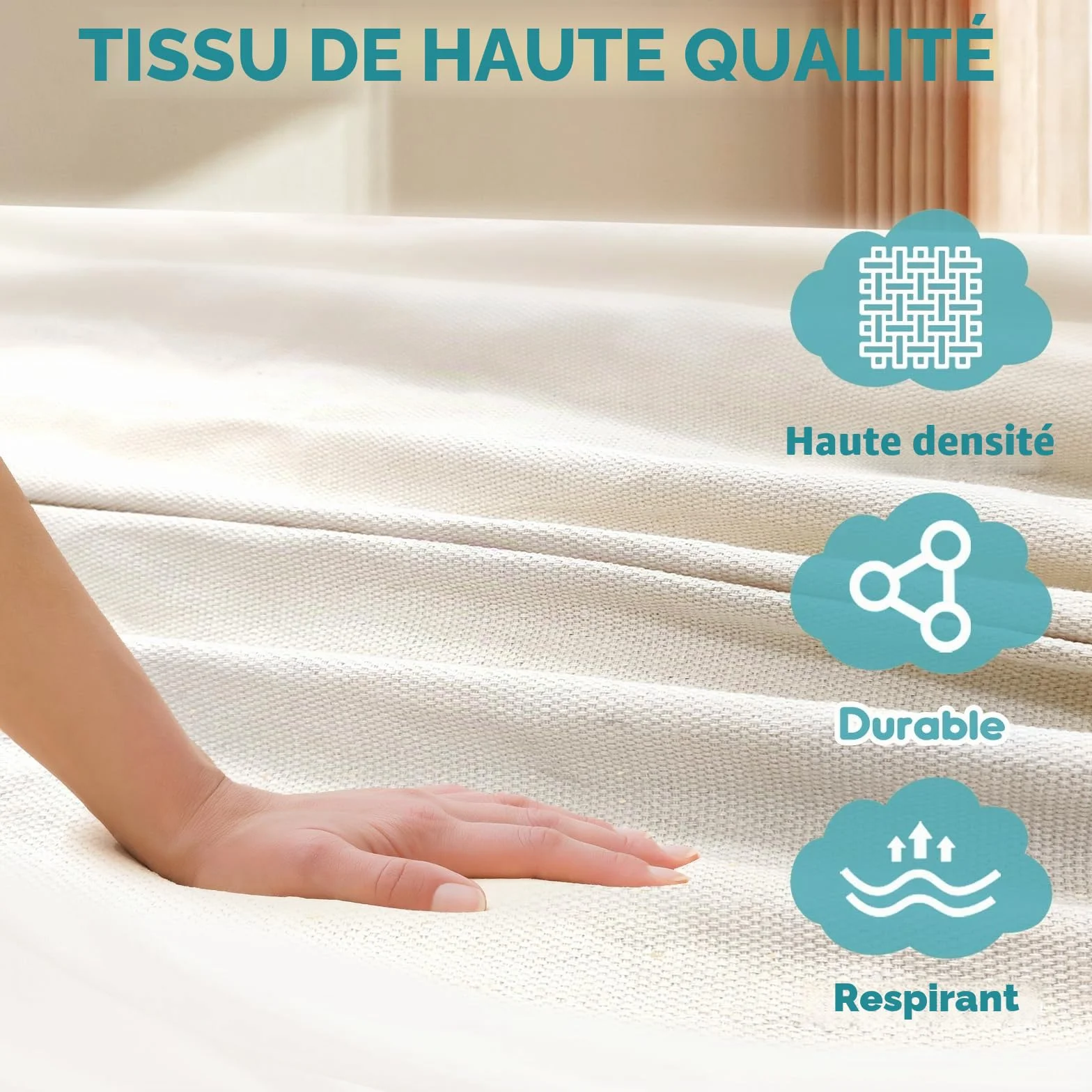 Anyoo Hamac de Jardin avec Tige en Bois courbée, Portable avec Ceinture, étui de Transport pour Extérieur