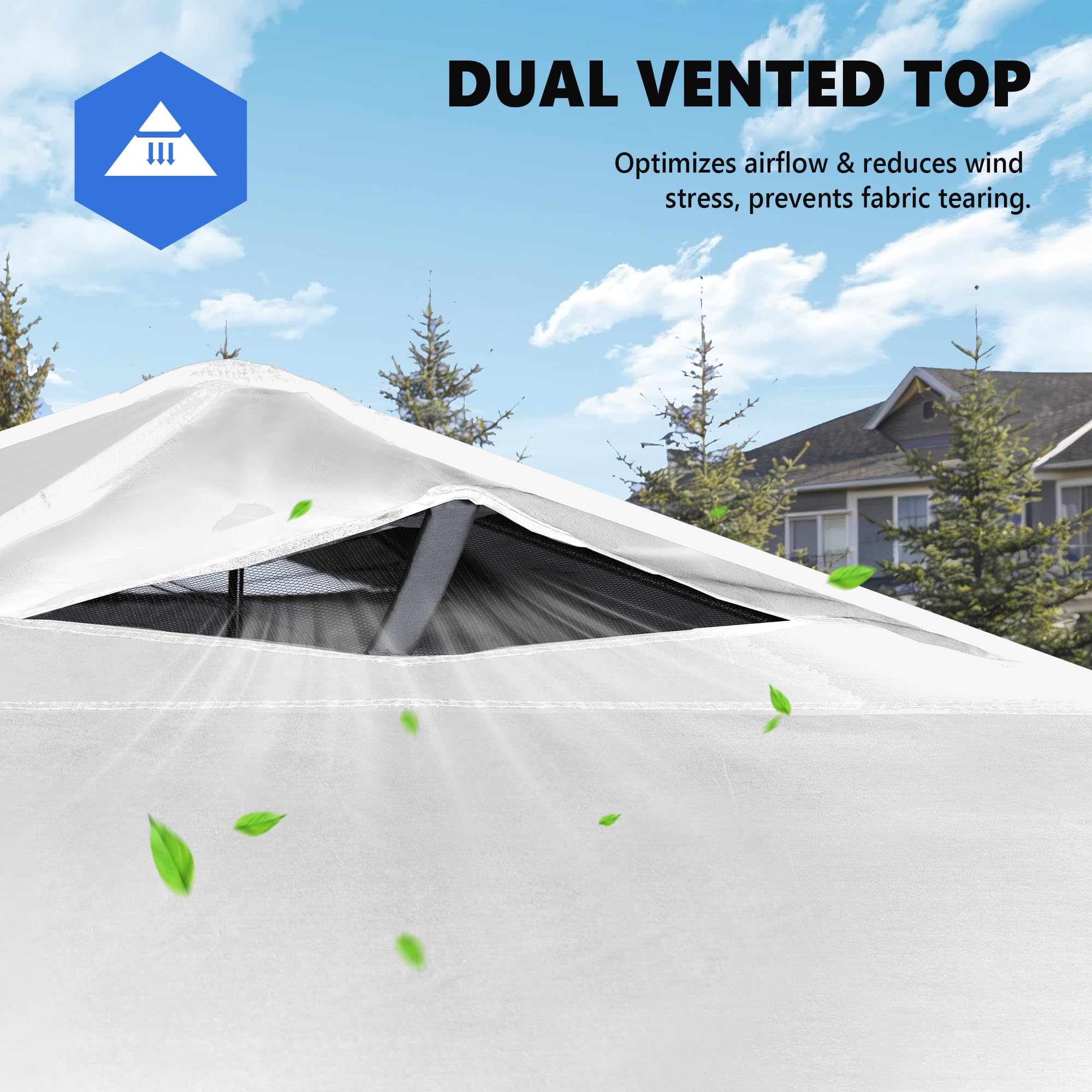 10x10ft Effortless Pop-Up Canopy with Rolling Bag