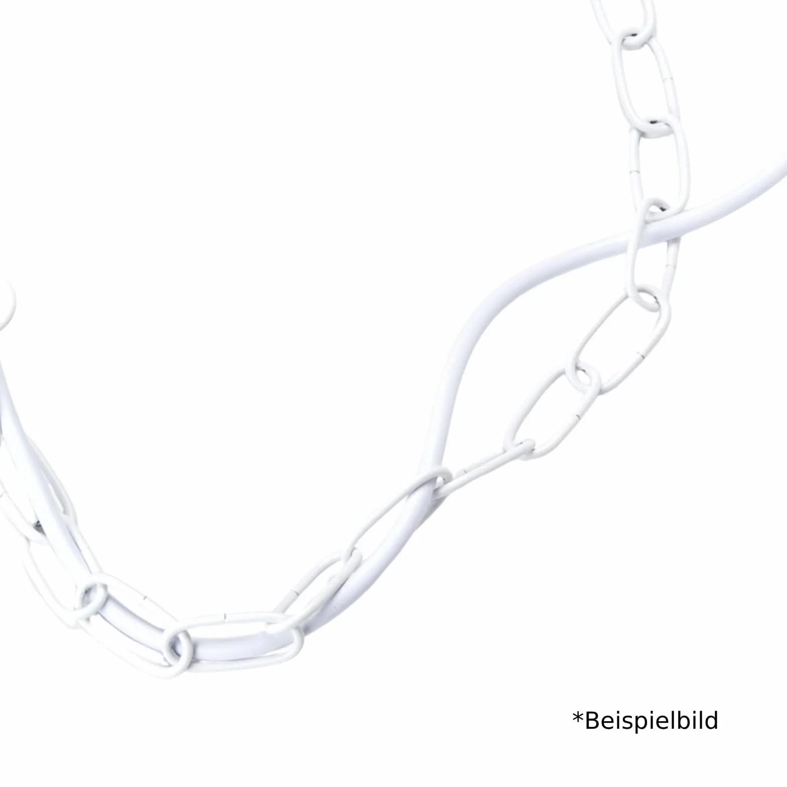 ORION LIGHTSTYLE Chaîne pour lustre - 1 m - Chaîne à maillons ronds en métal (blanc, 4 mm)