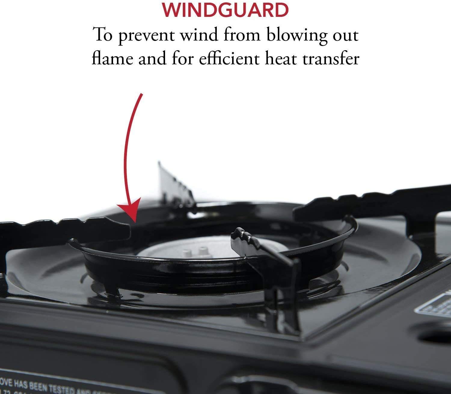 Portable Butane Camping Stove with Auto-Ignition and Case