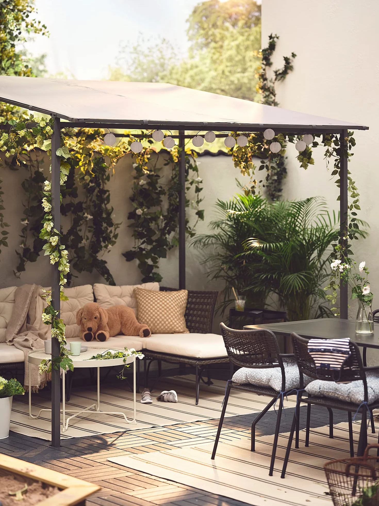 IKEA GUNNÖN Baldaquin pour gazebo 238x233 cm gris