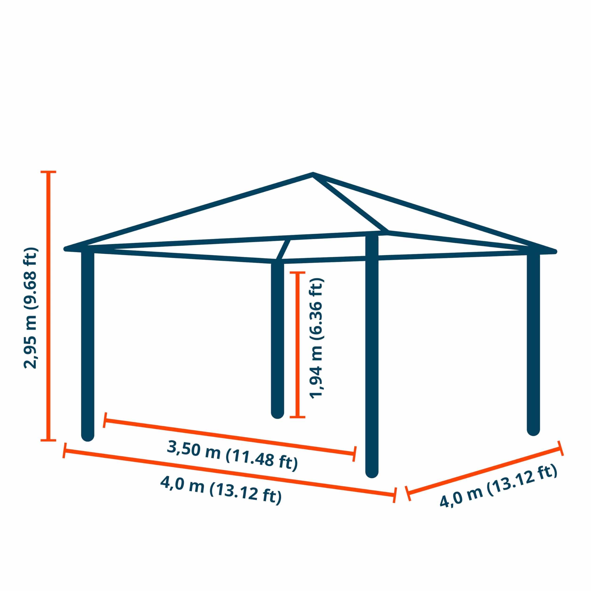TOOLPORT Gartenpavillon Rendezvous DLX