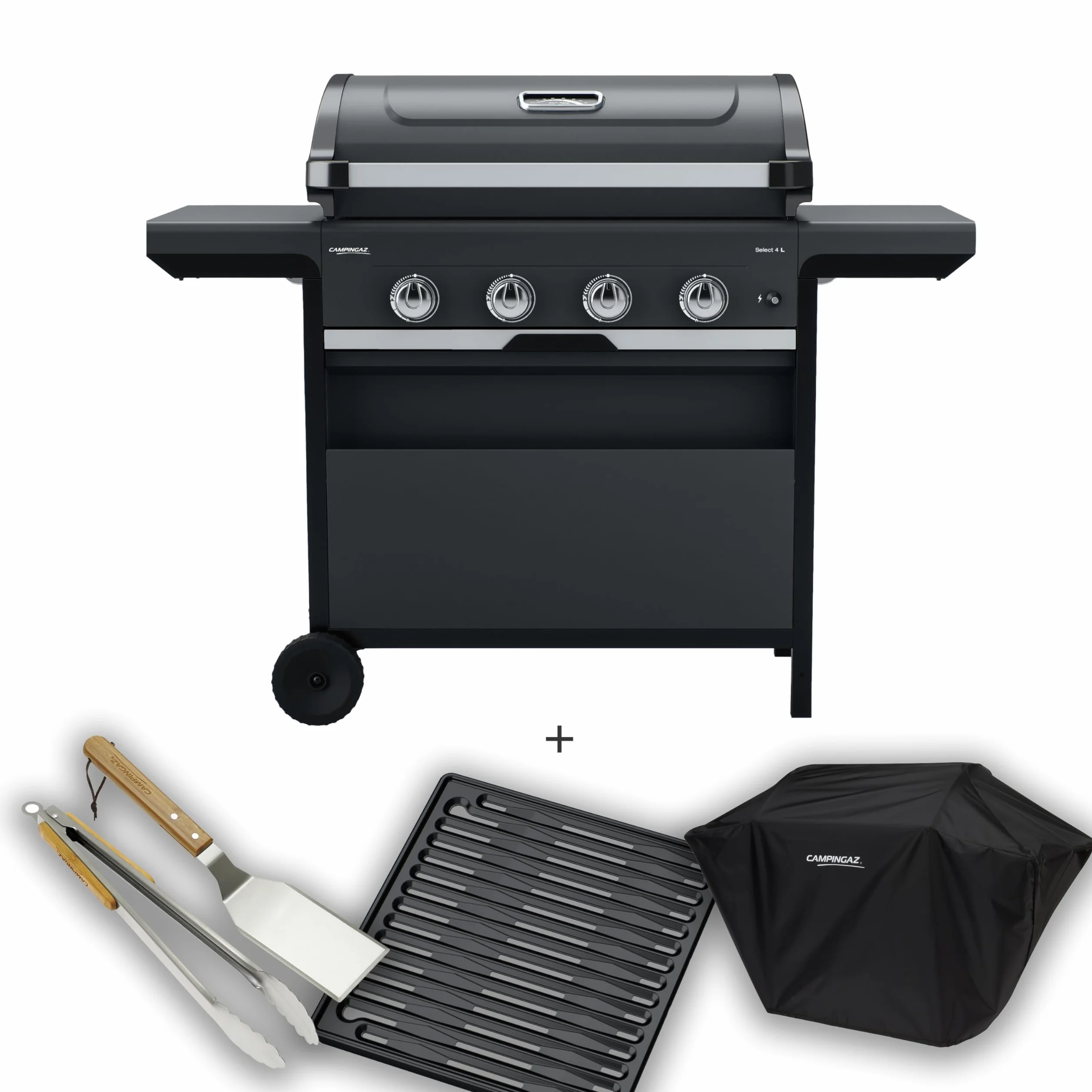 Campingaz Class 4 Select L Barbecue Gaz Combo 4 Brûleurs Acier Inoxydable 12 kW