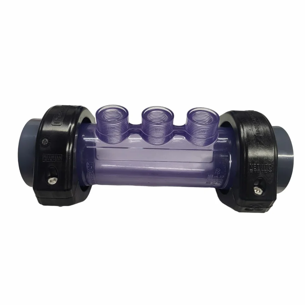 Collecteur Piscine Porte sonde Transparent diametre 50