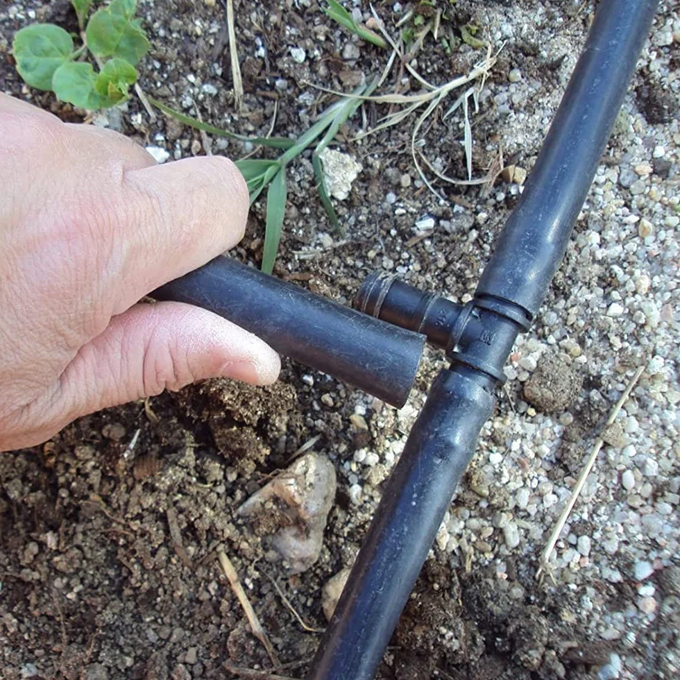 Tuyau d'Arrosage Rigide Polyéthylène Goutte à Goutte Ø 16 mm 100 Mètres Noir