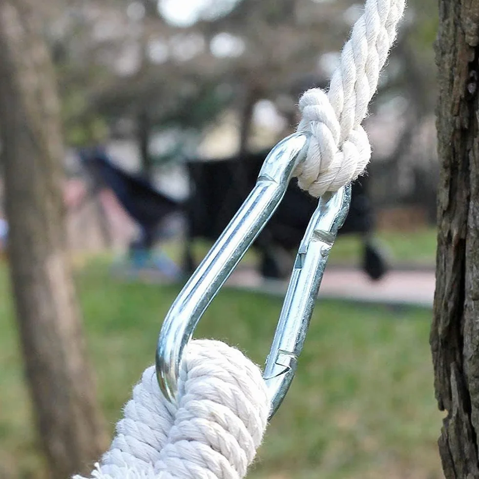 Sangles de suspension pour balancelle d'arbre Lot de 2 avec crochets robustes 4 m