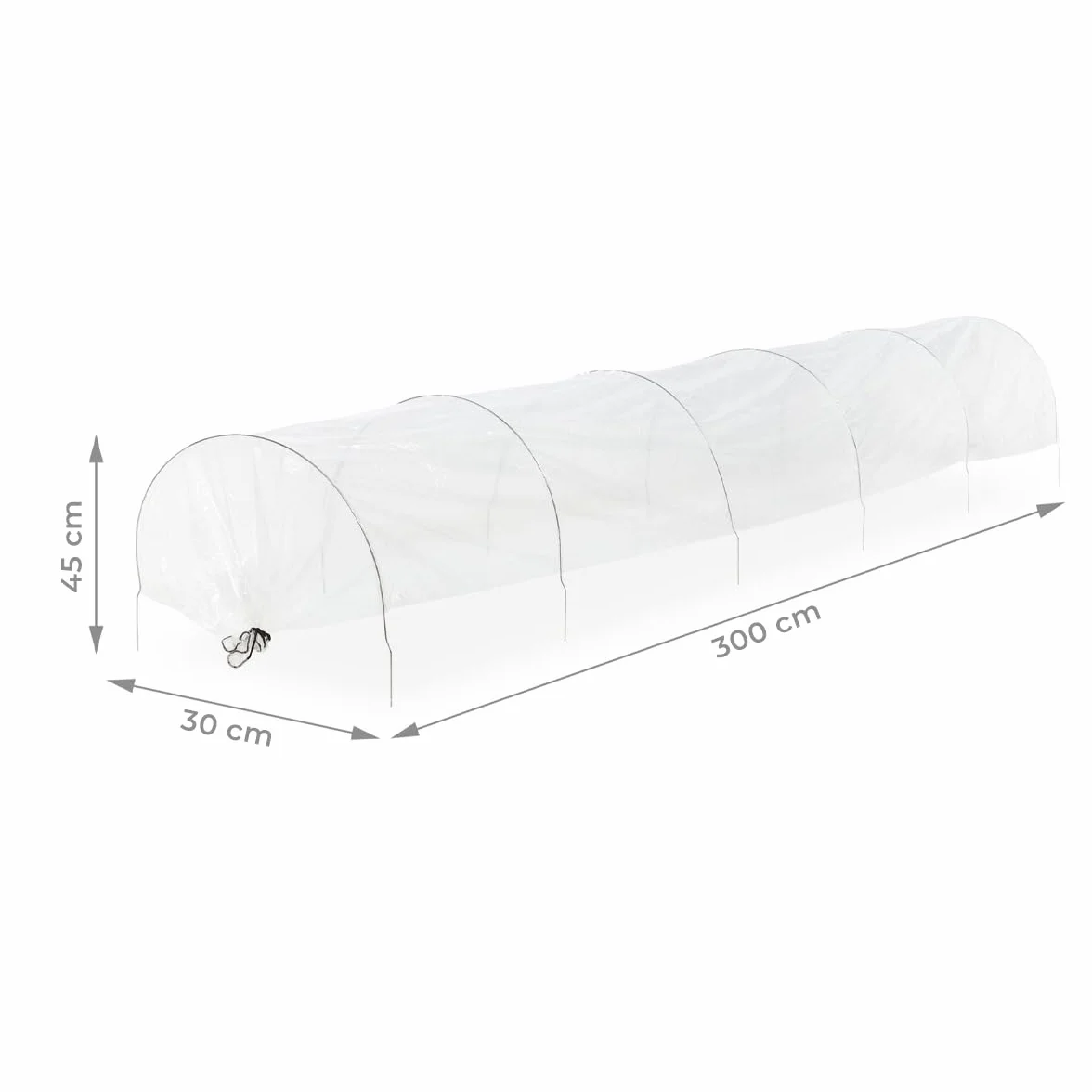 Tunnel de jardin en aluminium Mini serre protection contre legel résistante UV intempéries