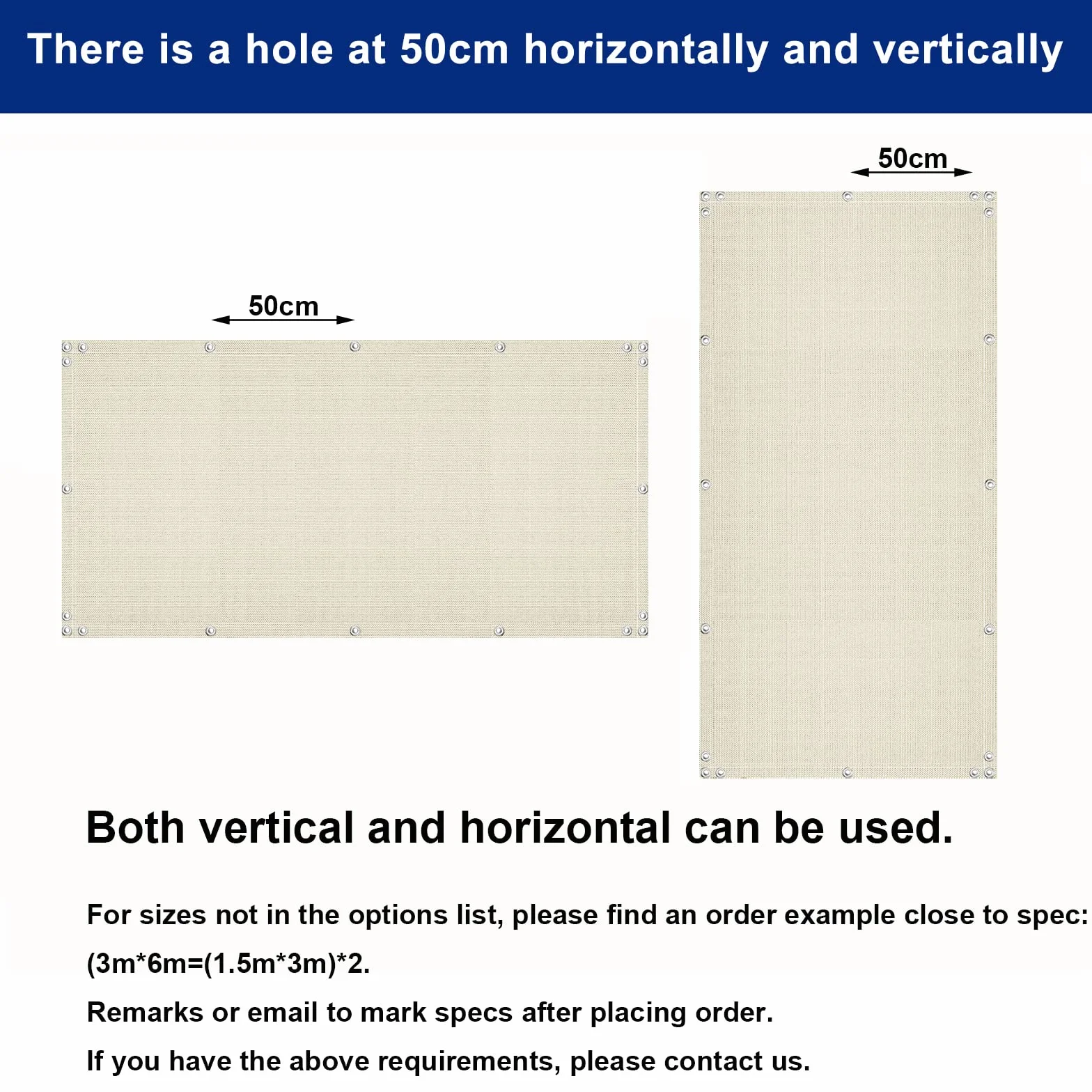 Brise Vue 90x400cm Opaque Résistant à l'eau pour Extérieur Balcon Patio Jardin Terrasse Grillage Beige
