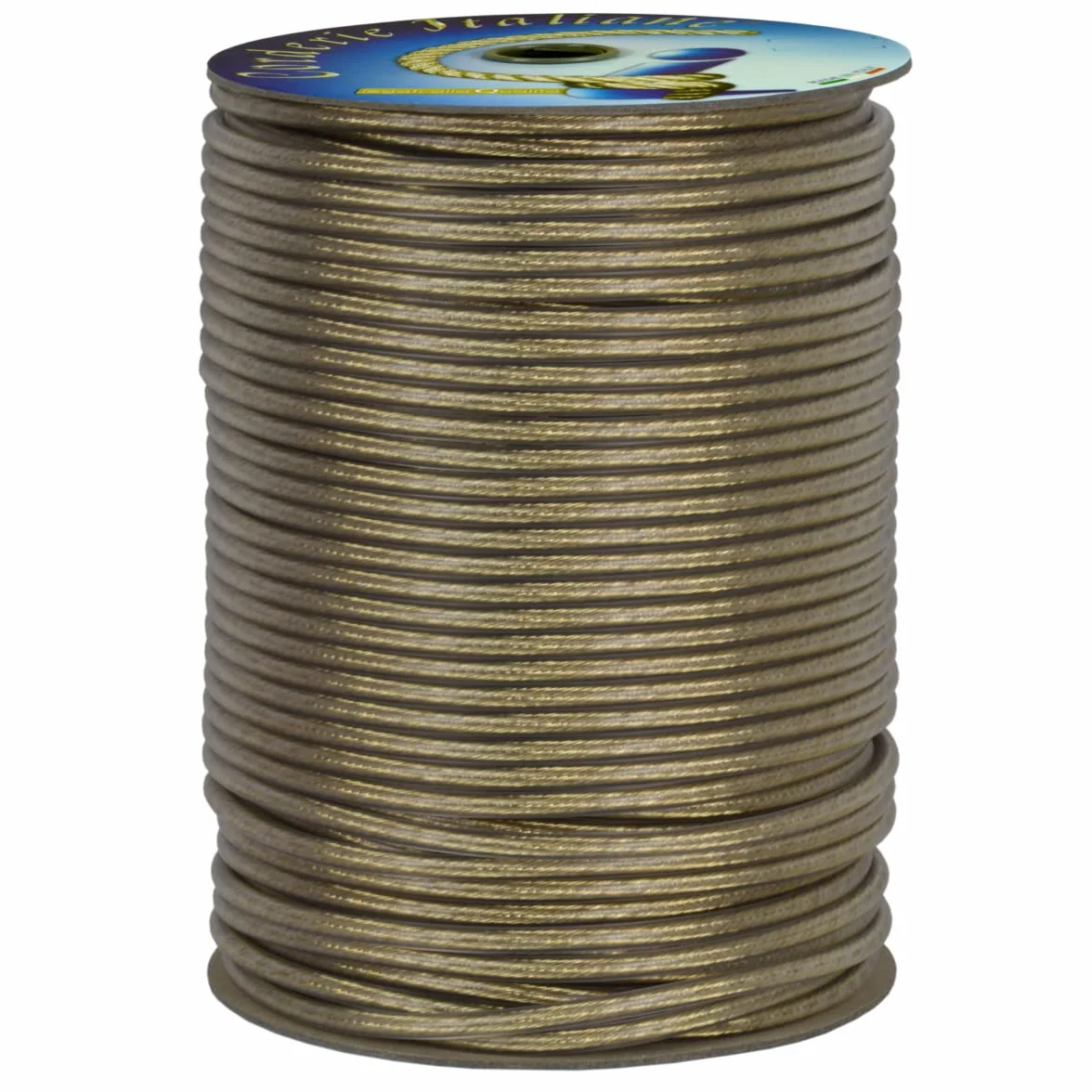 Corderie Italiane 006074182 Fil à Linge en Acier Laiton Transparent 5 mm - 50 m