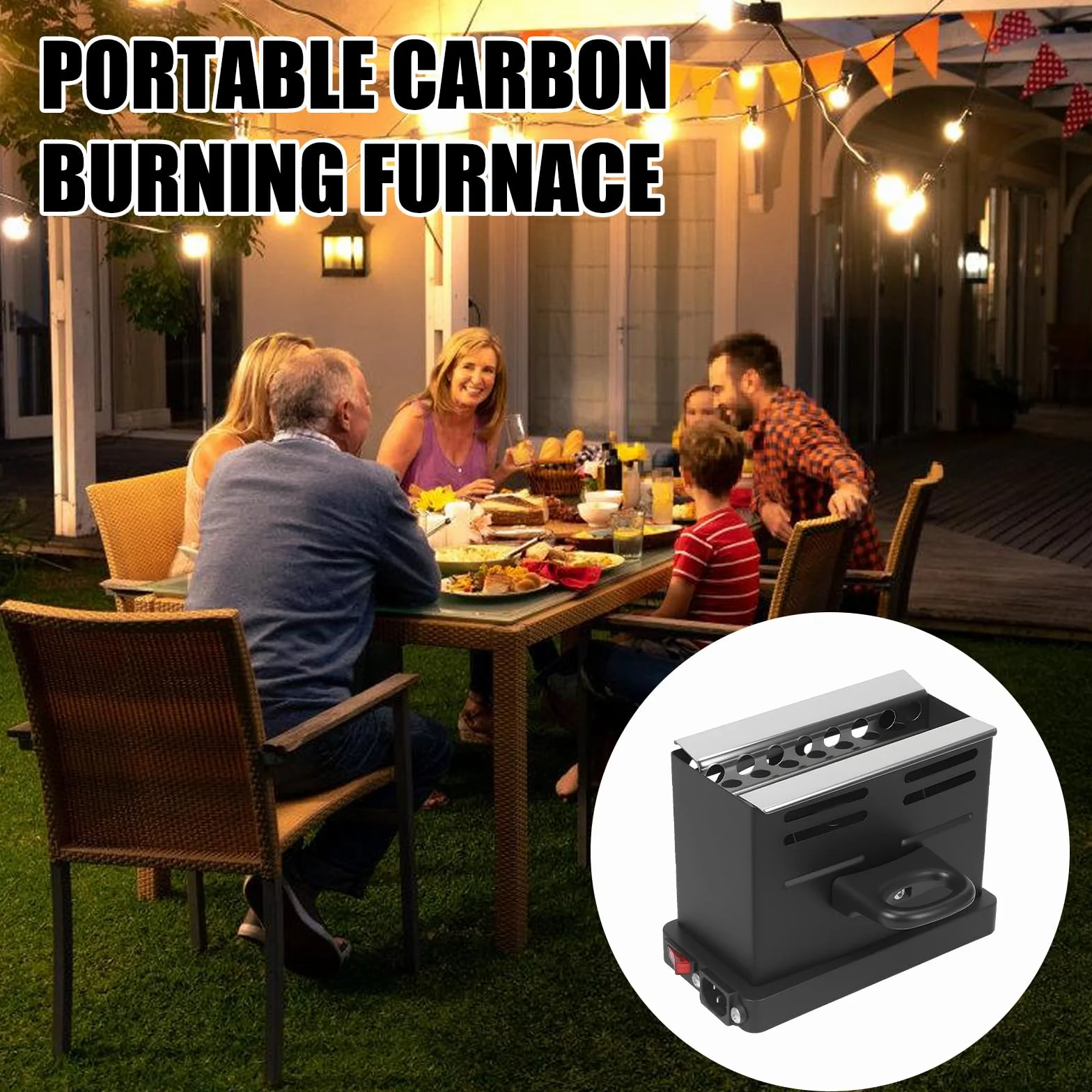 Allume-charbon électrique 800 W pour barbecue chicha