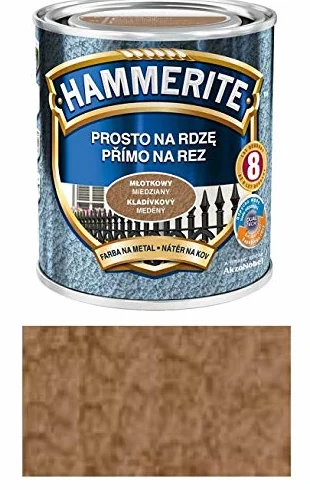 Hammerite Peinture de protection en métal anti-rouille 250 ml, Cuivré
