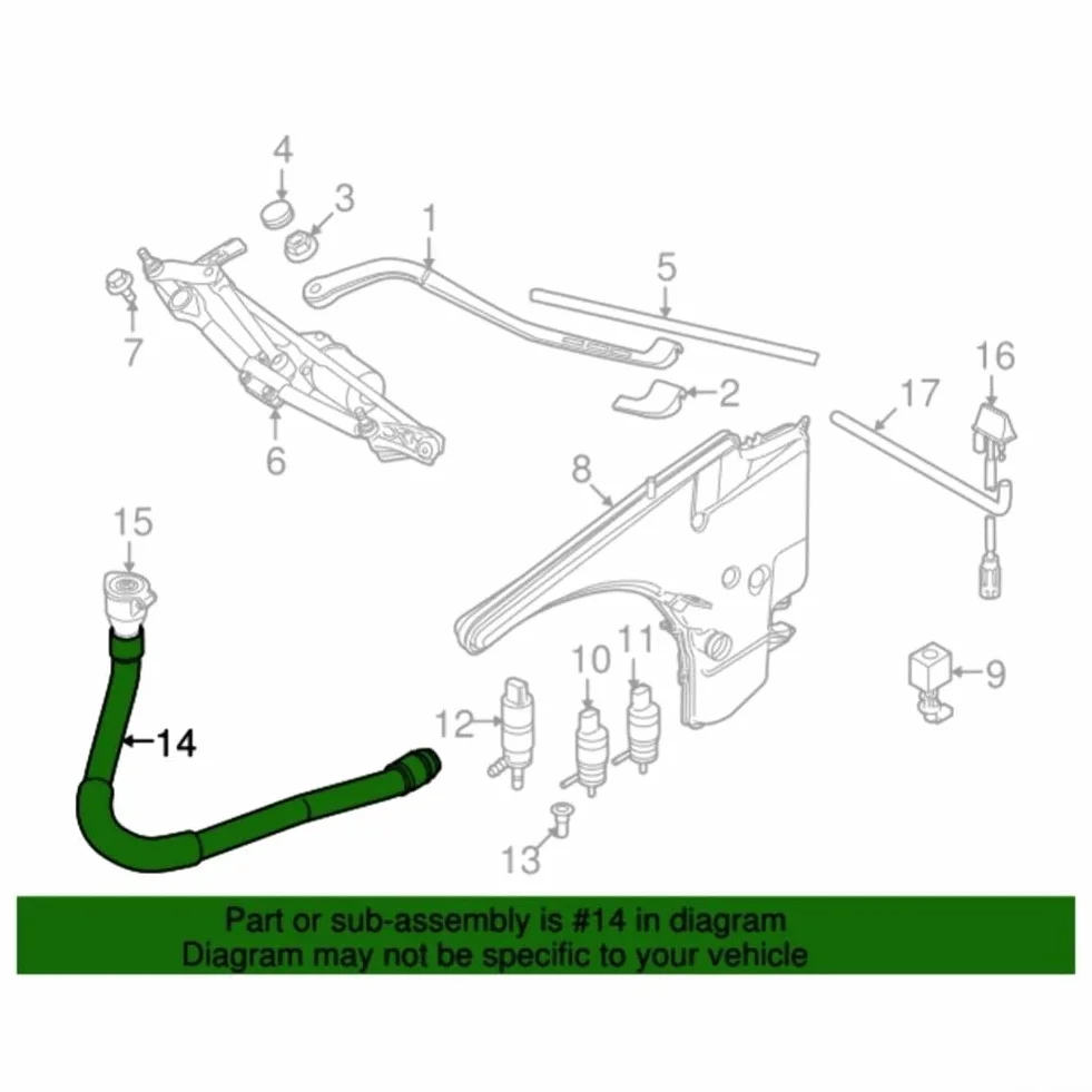 Tuyau de remplissage de réservoir de lave-glace OEM pour BMW E90 E91 316i 328i série numéro de pièce 61667135409 ajustement fiable