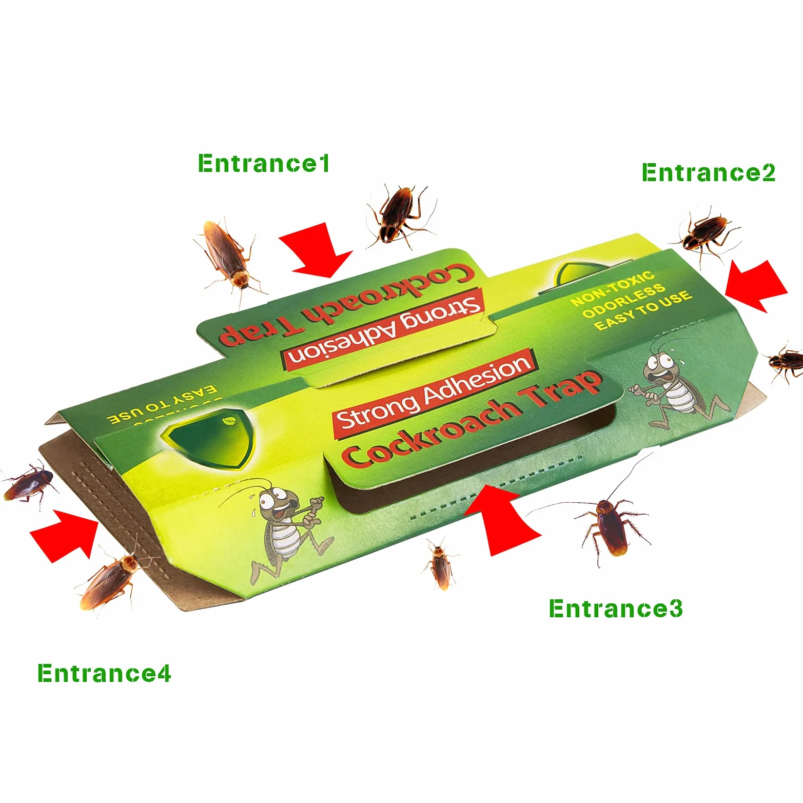 Puissant Piège Anti Cafard Professionnel 30 Pièces Collant Anti Blattes